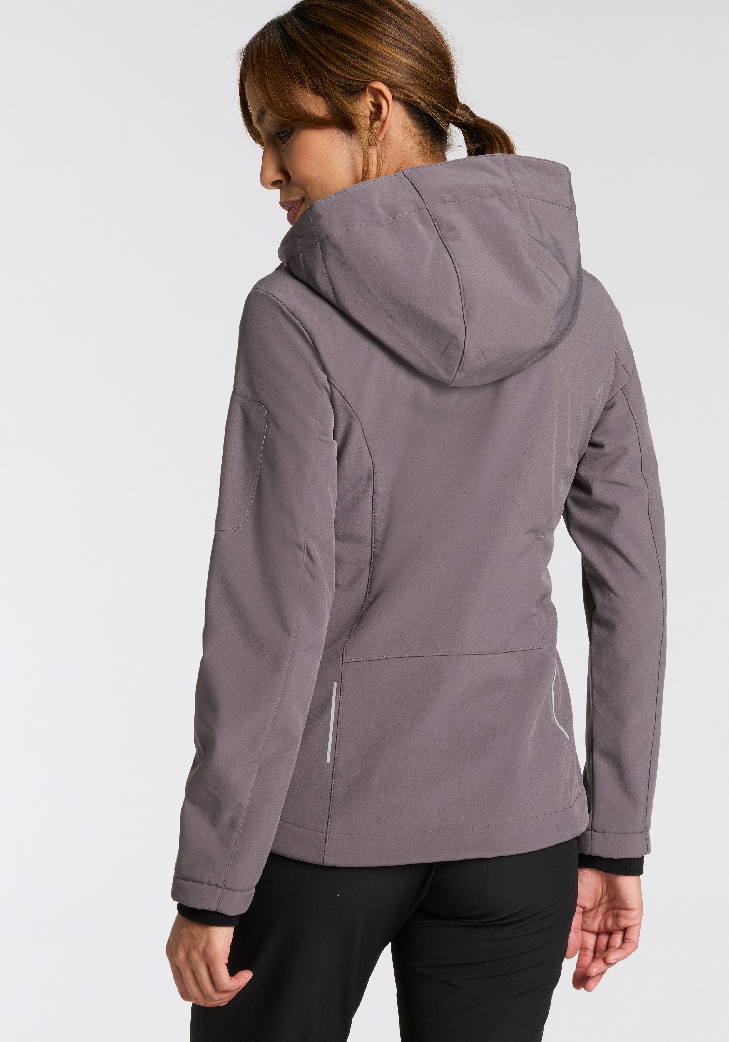 CMP Softshell-jack WOMAN JACKET ZIP HOOD Warmte- & wind- & waterafstotend (1 stuk)