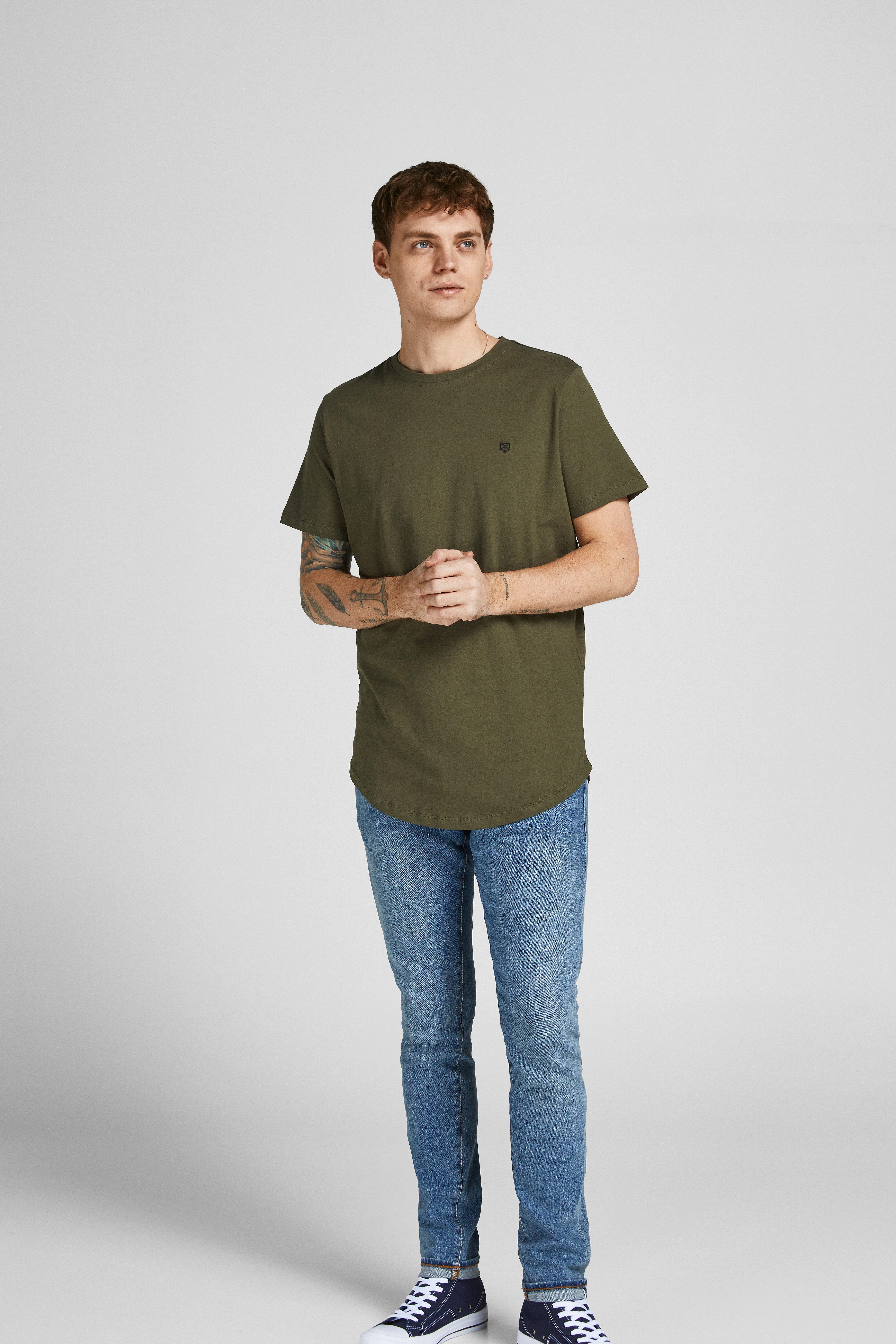 Jack & Jones Shirt met ronde hals JPRBLABRODY TEE SS CREW NECK 5PK MP (5-delig, Set van 5)