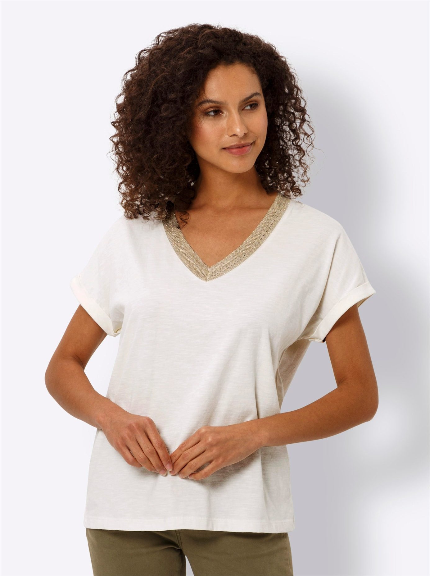 heine Shirt met V-hals Shirt (1-delig)
