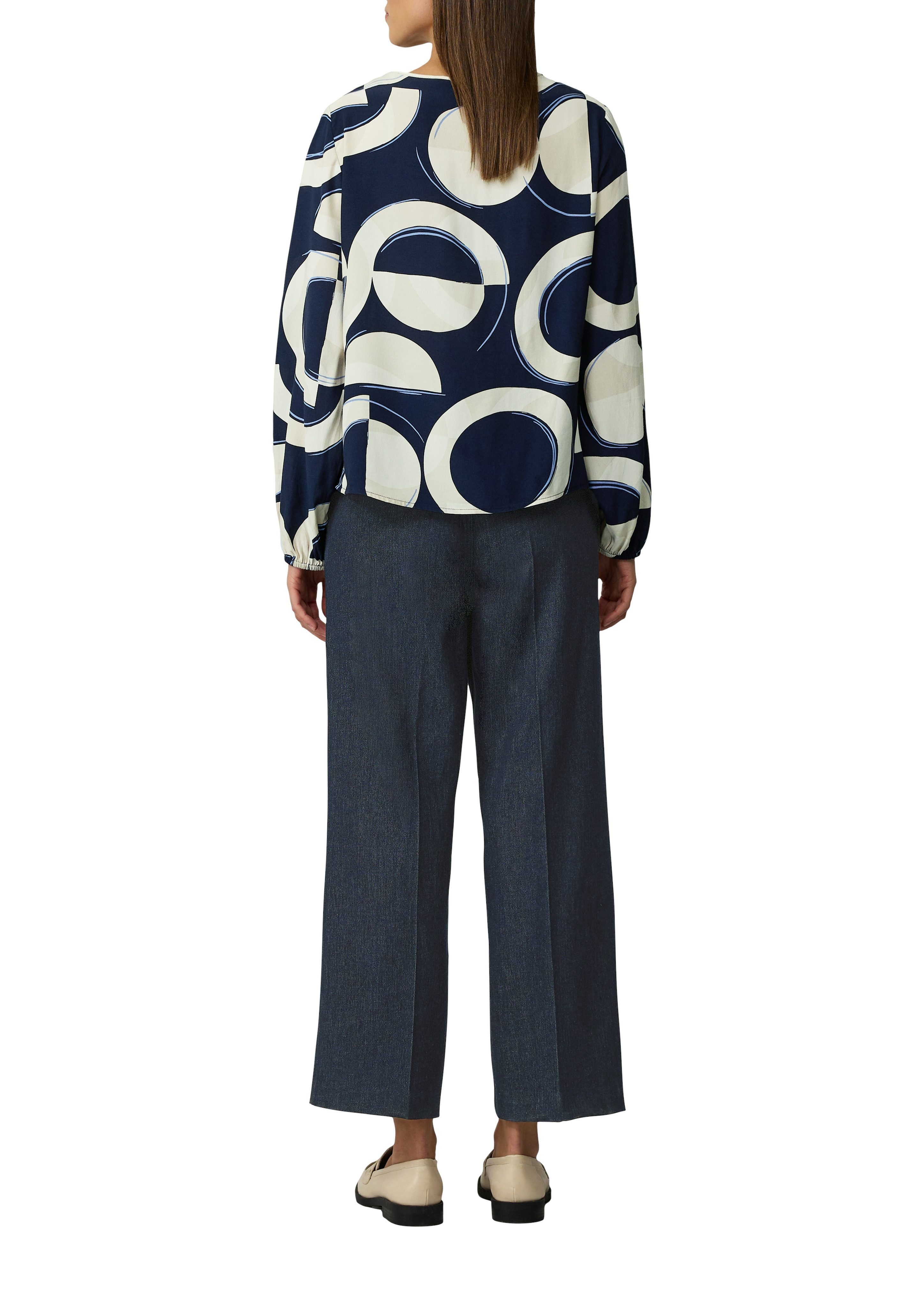 s.Oliver BLACK LABEL Blouse met lange mouwen met print all-over