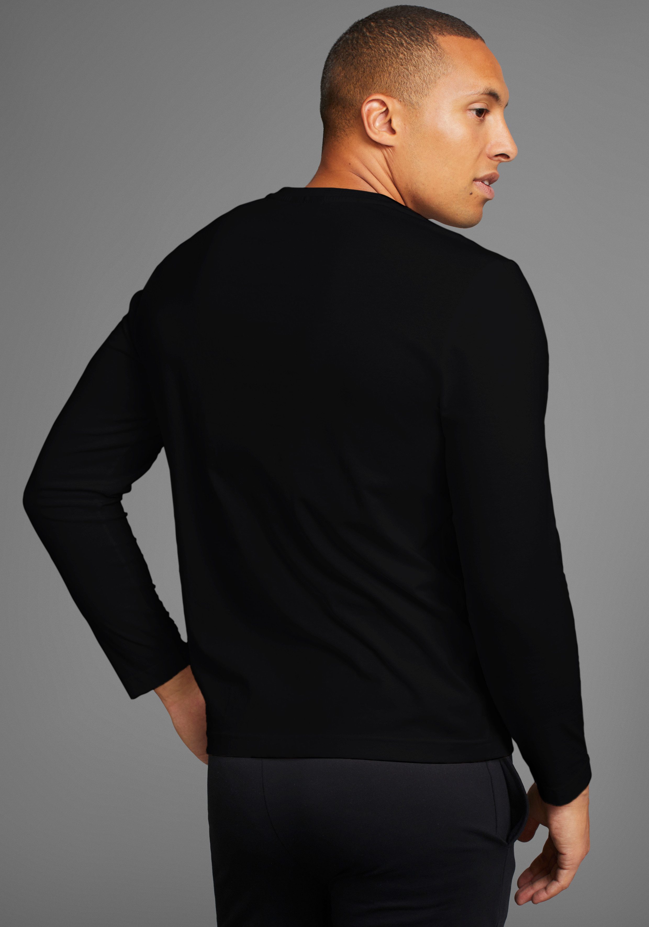 Man's World Shirt met lange mouwen Circular Collection ook voor onderkleding (set, 2-delig, 2 stuks)