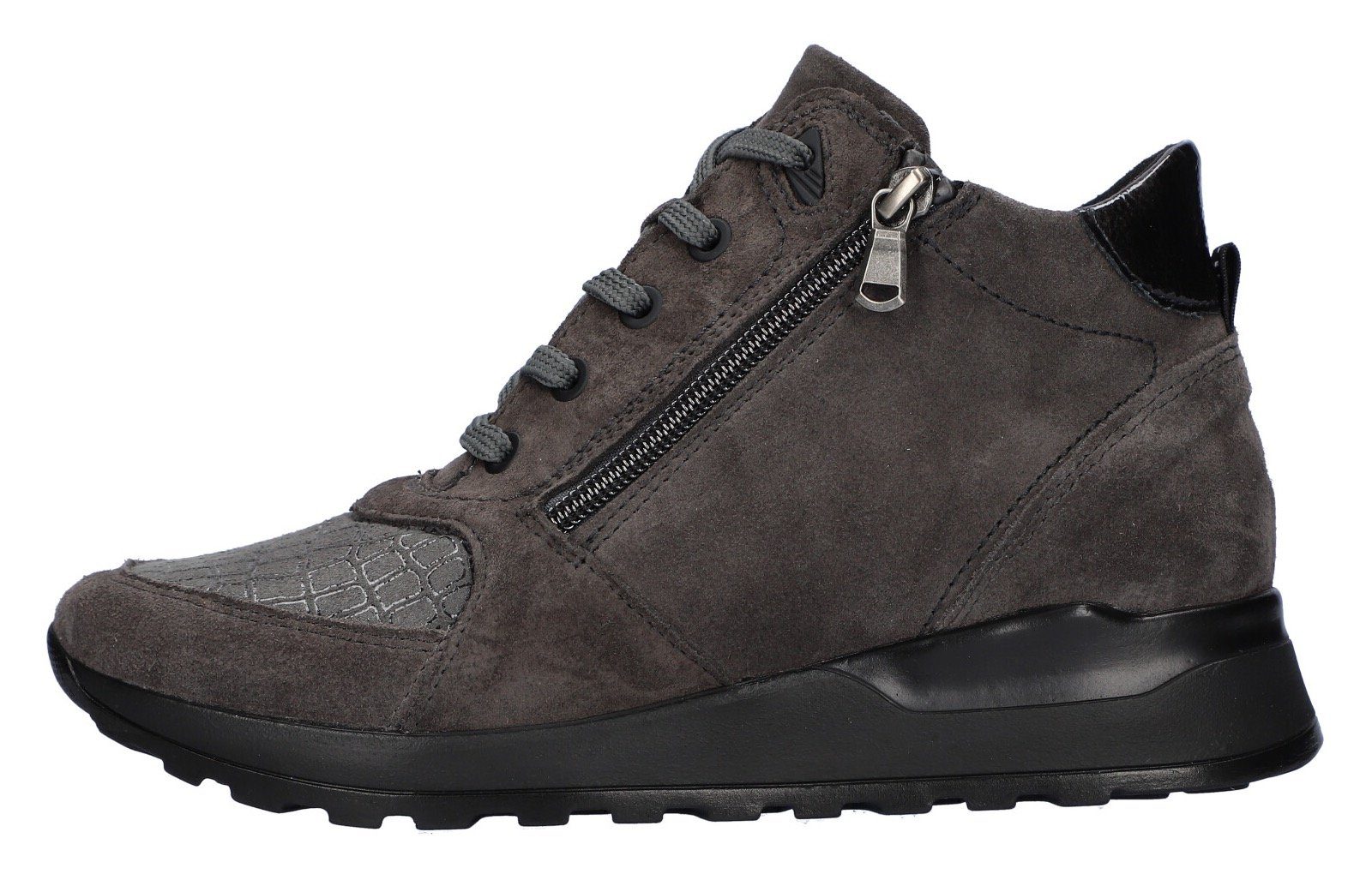 Waldläufer Hoge veterschoenen Hiroko-Soft met zijrits, breedte g