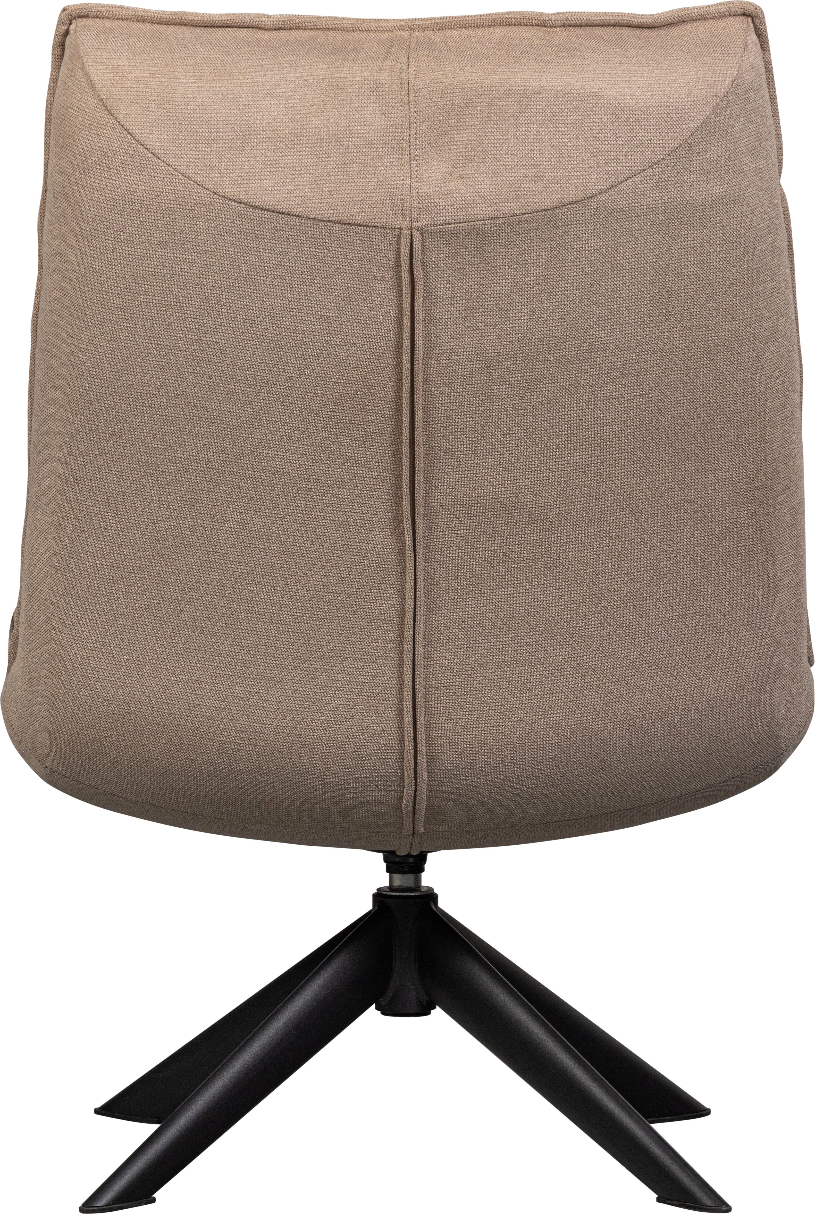 WOOOD Draaibare fauteuil Jouke in elke richting draaibaar, h 90 cm x b 70 cm
