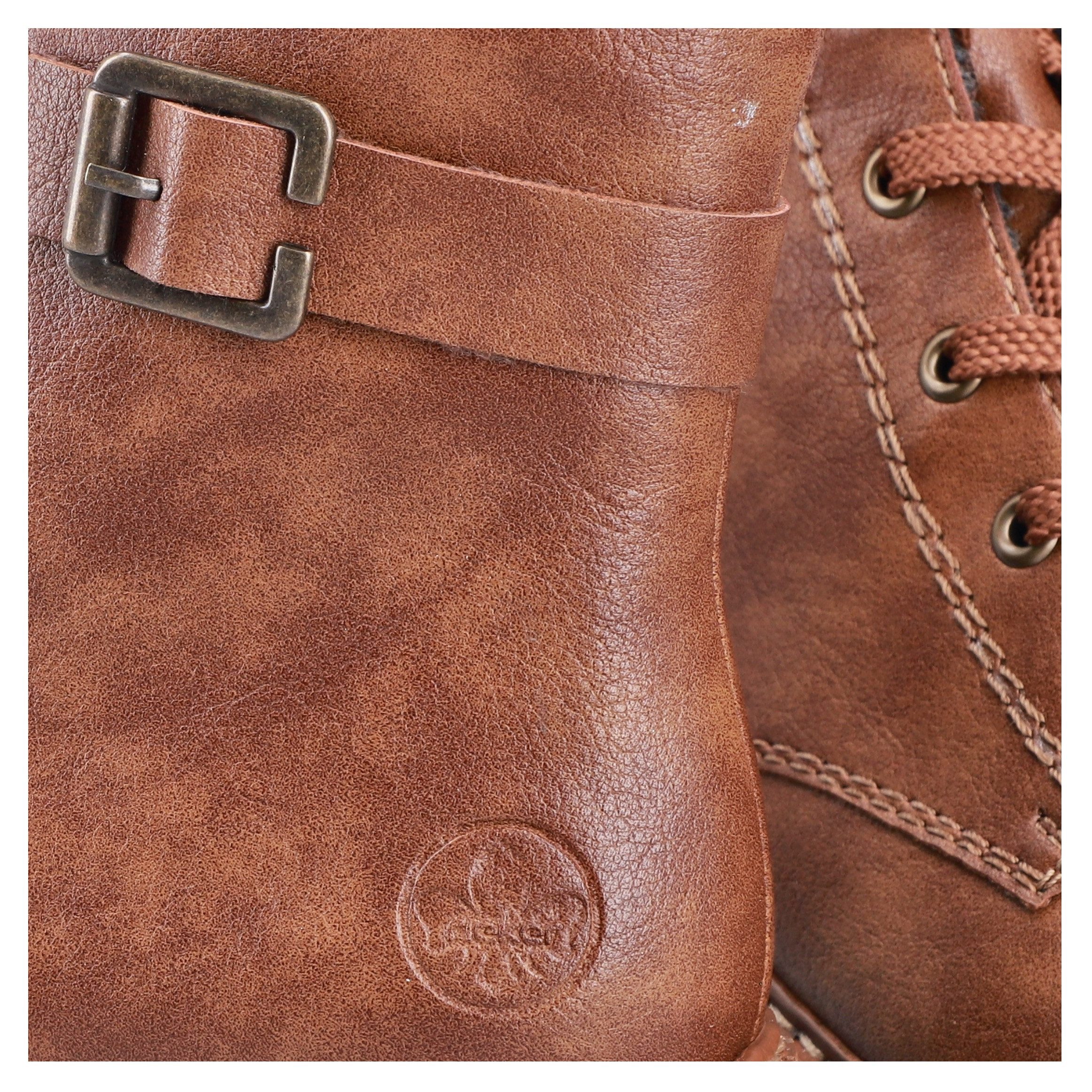 Rieker Veterschoenen , winterlaarzen, laarzen met contrasterende randnaad