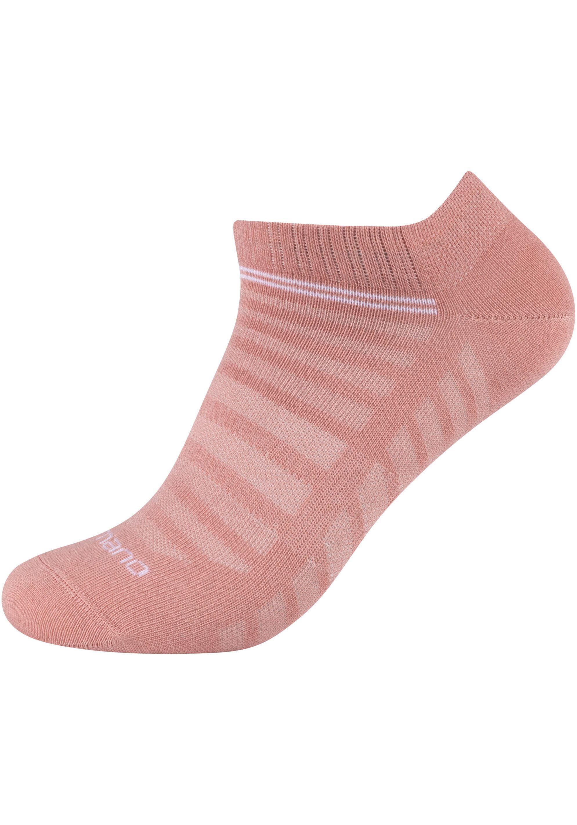 Camano Korte sokken Mesh ventilation met modieuze streepjespatronen (Set van 10)