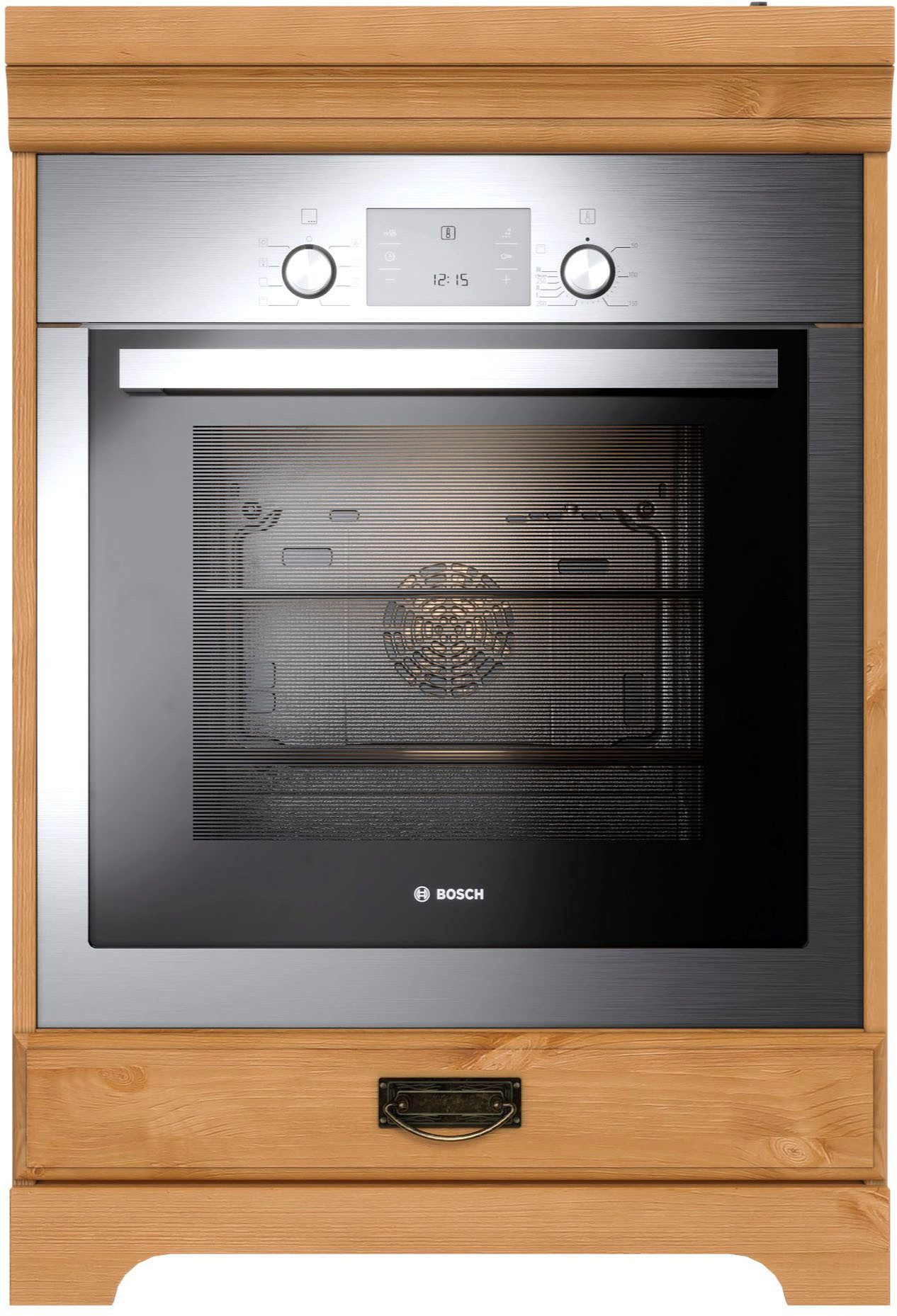 Home affaire Ombouwkast voor oven Rügen Breedte 60 cm, massief grenen, nismaat fornuis B/D/H 56,7/54,2/60,5 cm