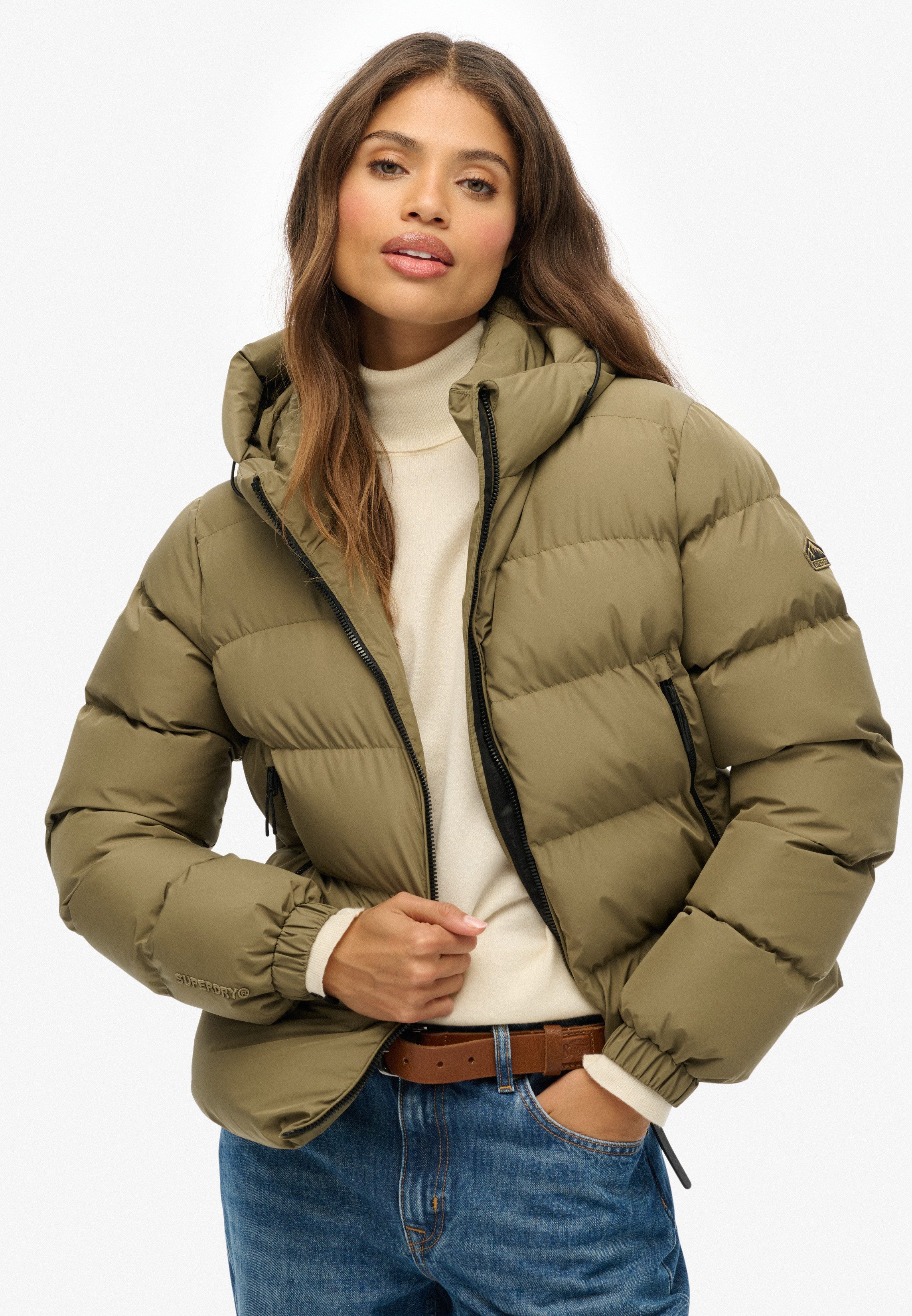 Superdry Gewatteerde jas HOODED SPORTS PUFFER JACKET