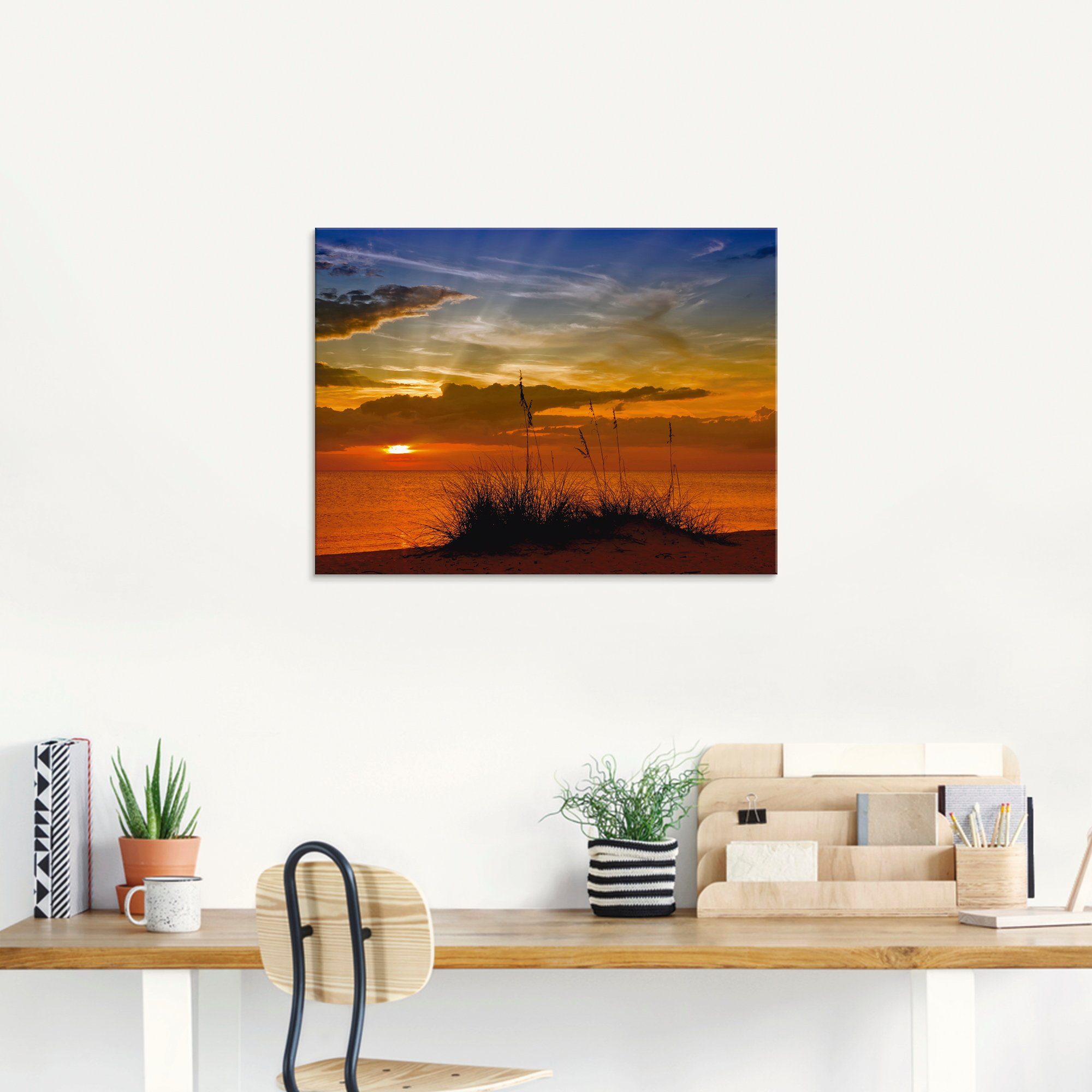 Artland Print op glas Heerlijke zonsondergang