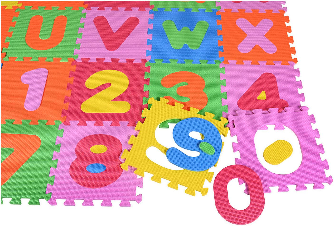 Knorrtoys® Puzzel Cijfers en letters Puzzelmat, vloerpuzzel