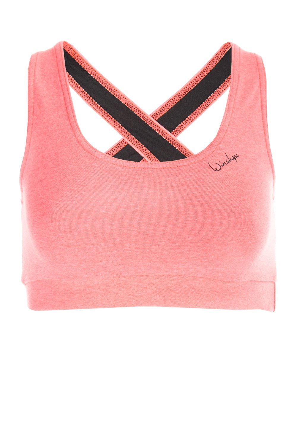 Winshape Sportbustier WVR4 met open ’drop back design’ dames sport bh's maat XS roze