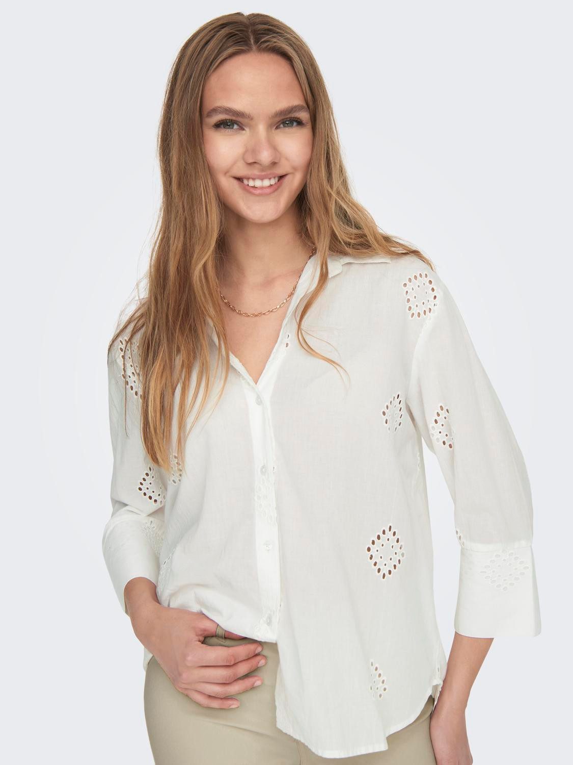 JDY Overhemdblouse JDYTALLIE 3/4 LONG SHIRT WVN NOOS