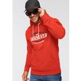 quiksilver hoodie check rood