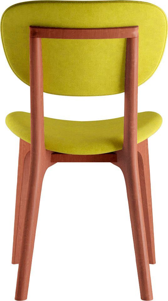 INOSIGN Stoel COZY Made in Italy Frame in beuken, kersen- of notenhout, massief hout, designstoel (set, 2 stuks)