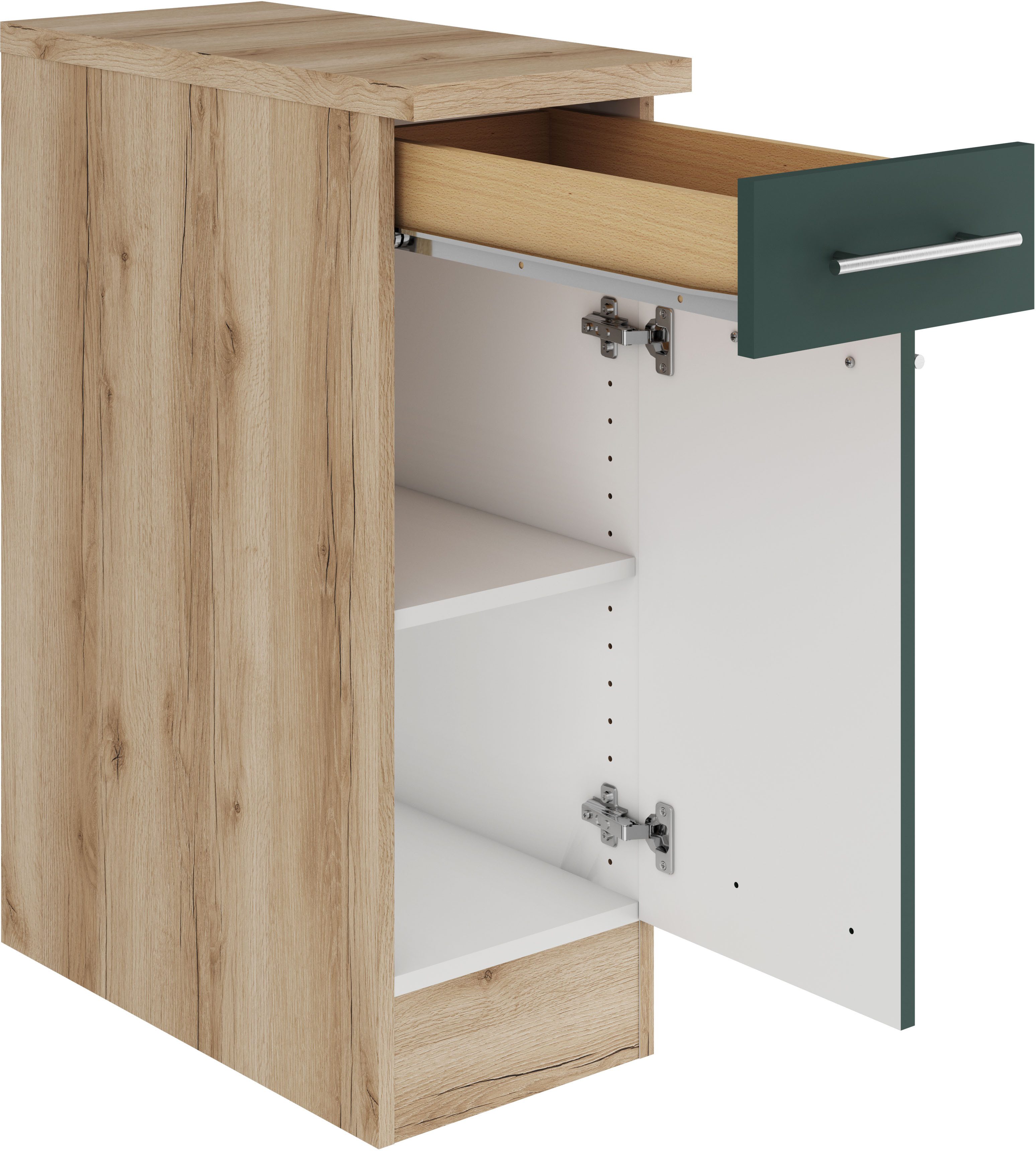 OPTIFIT Onderkast Bella Breedte 30 cm, 1 deur, 1 legplank, 1 lade
