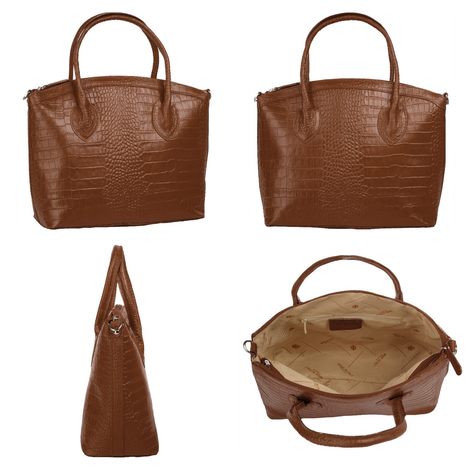Cluty Tas echt leer, made in italy