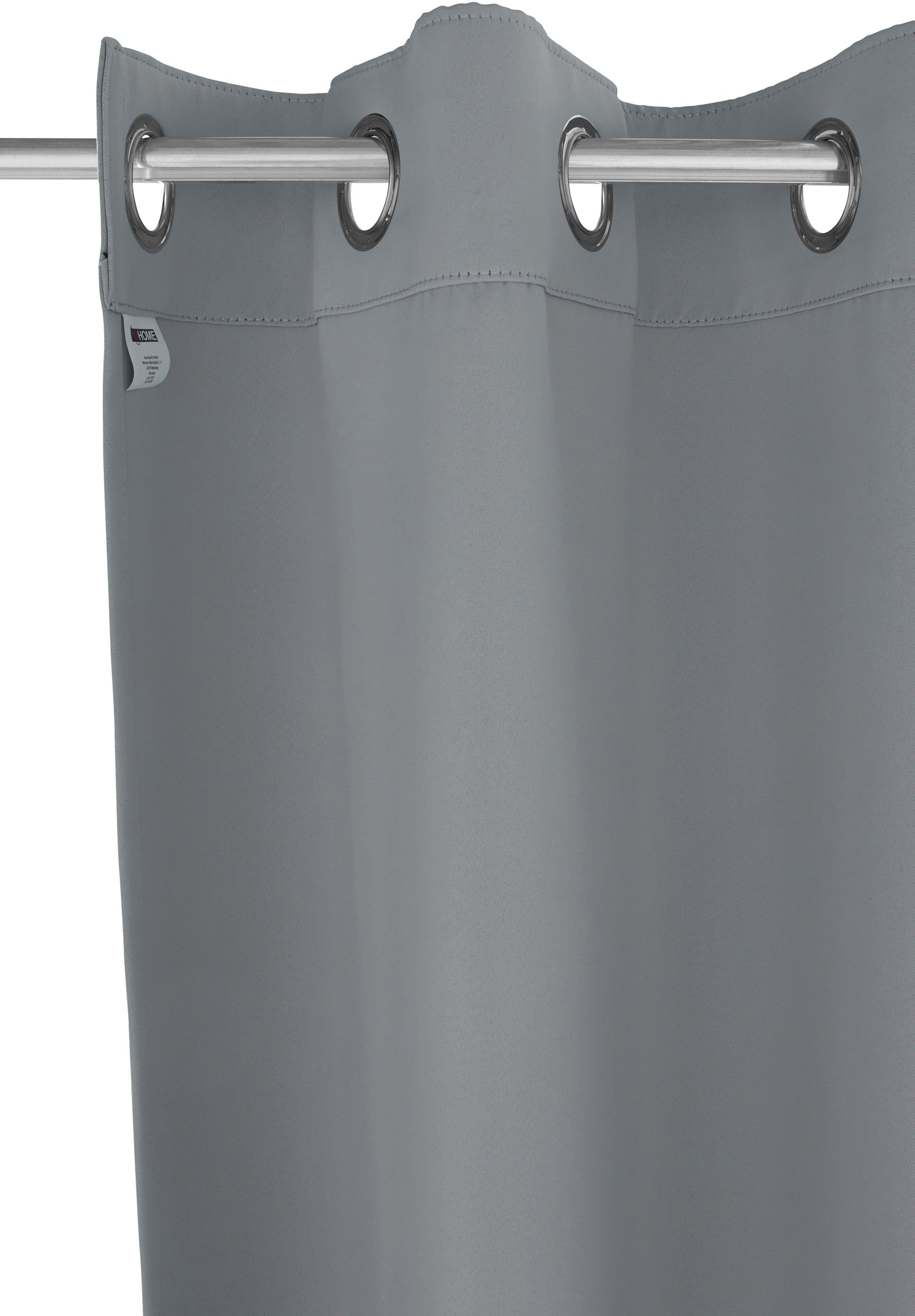 my home Verduisteringsgordijn Solana set van 2, breedte 140 cm, uni (2 stuks)