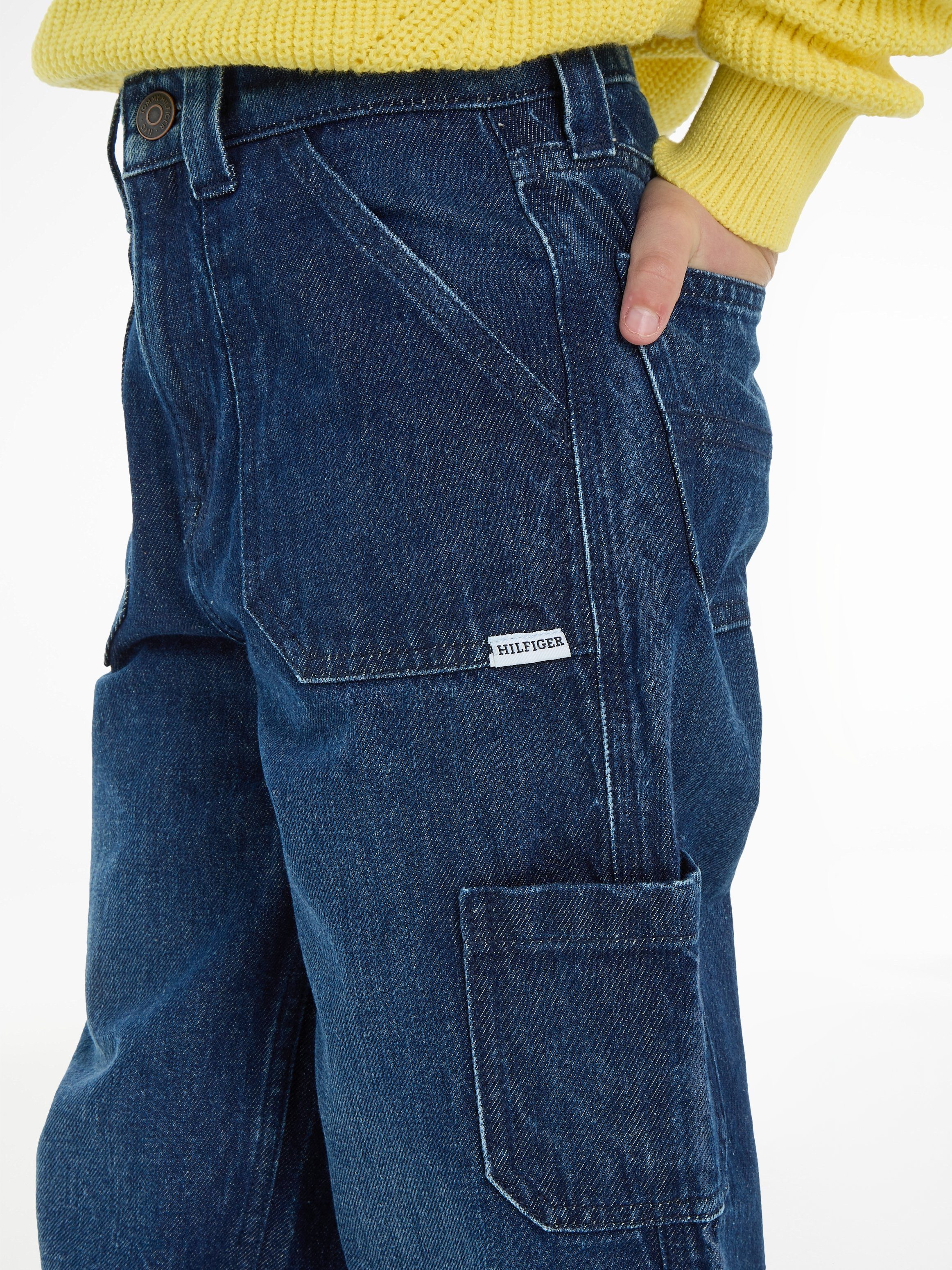 Tommy Hilfiger Cargo jeans MABEL CARGO in donkere wassing