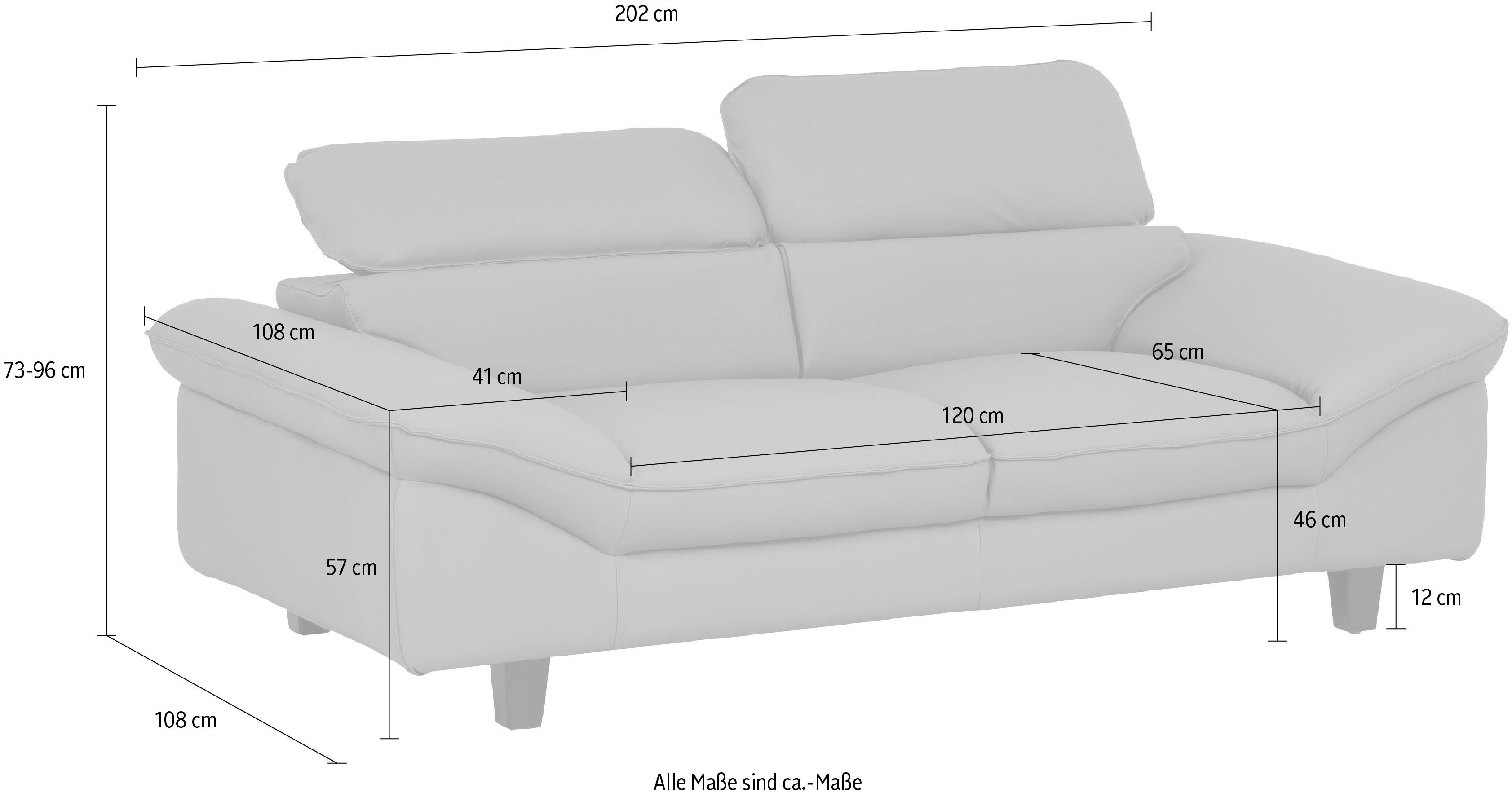 Home affaire 2-zitsbank Piloot Big-sofa met verstelbare rugleuning