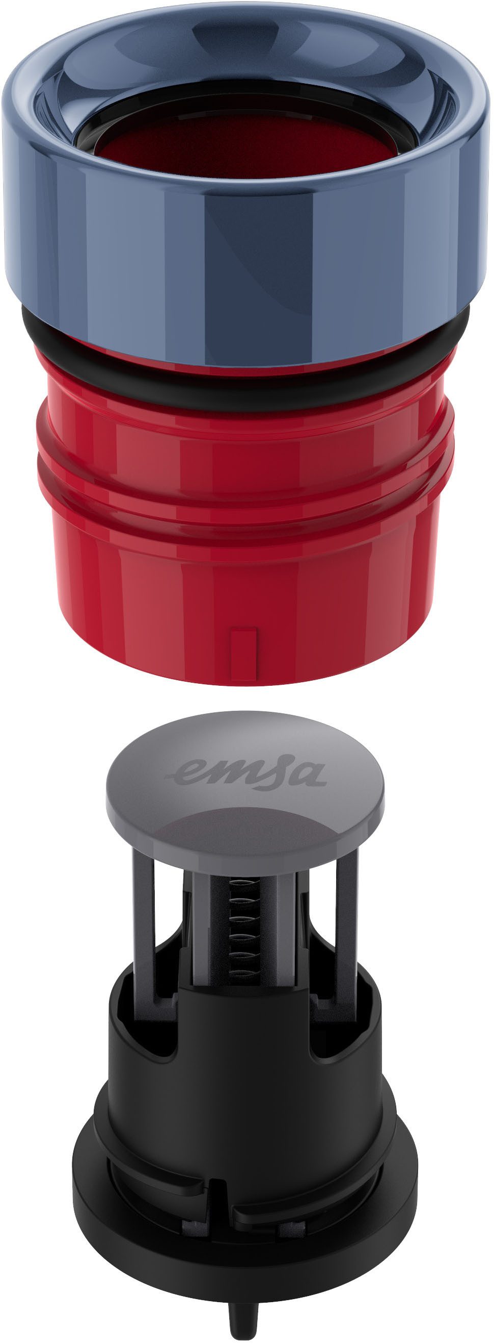 Emsa Thermosfles Bludrop Eco 0,7 liter, lekvrij, 24 uur koud, 12 uur warm, vaatwasmachinebestendig (1-delig)
