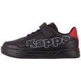 kappa sneakers - eenvoudige bediening dankzij elastische vetersluiting  klittenbandsluiting zwart