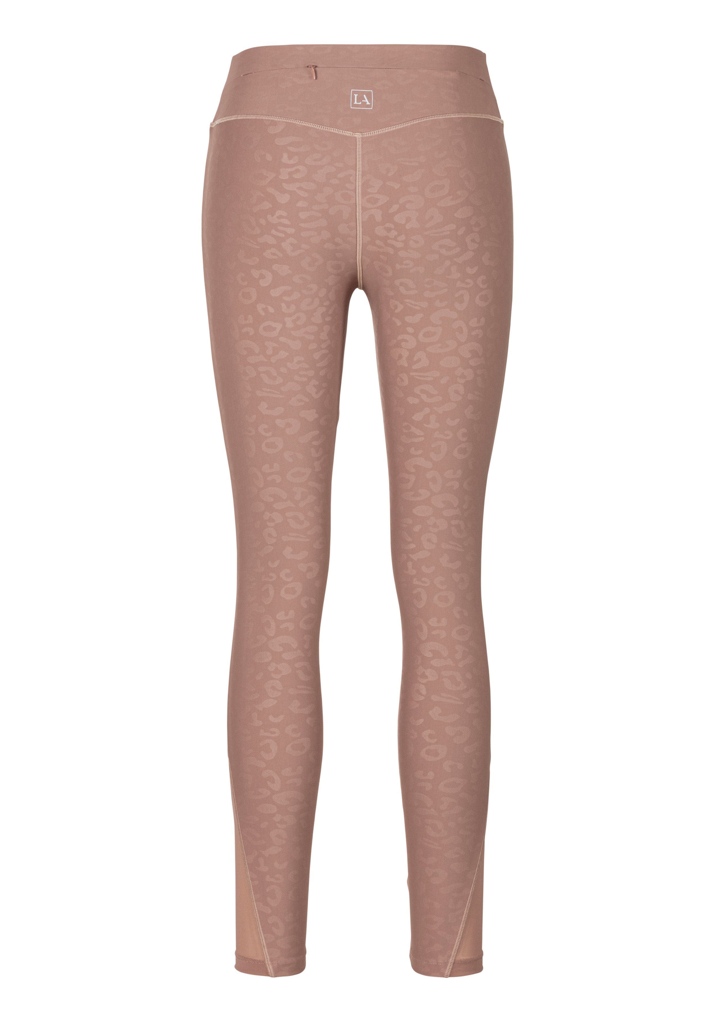 active by Lascana Functionele legging Sportleggings met V-vormige tailleband in leeuwprint