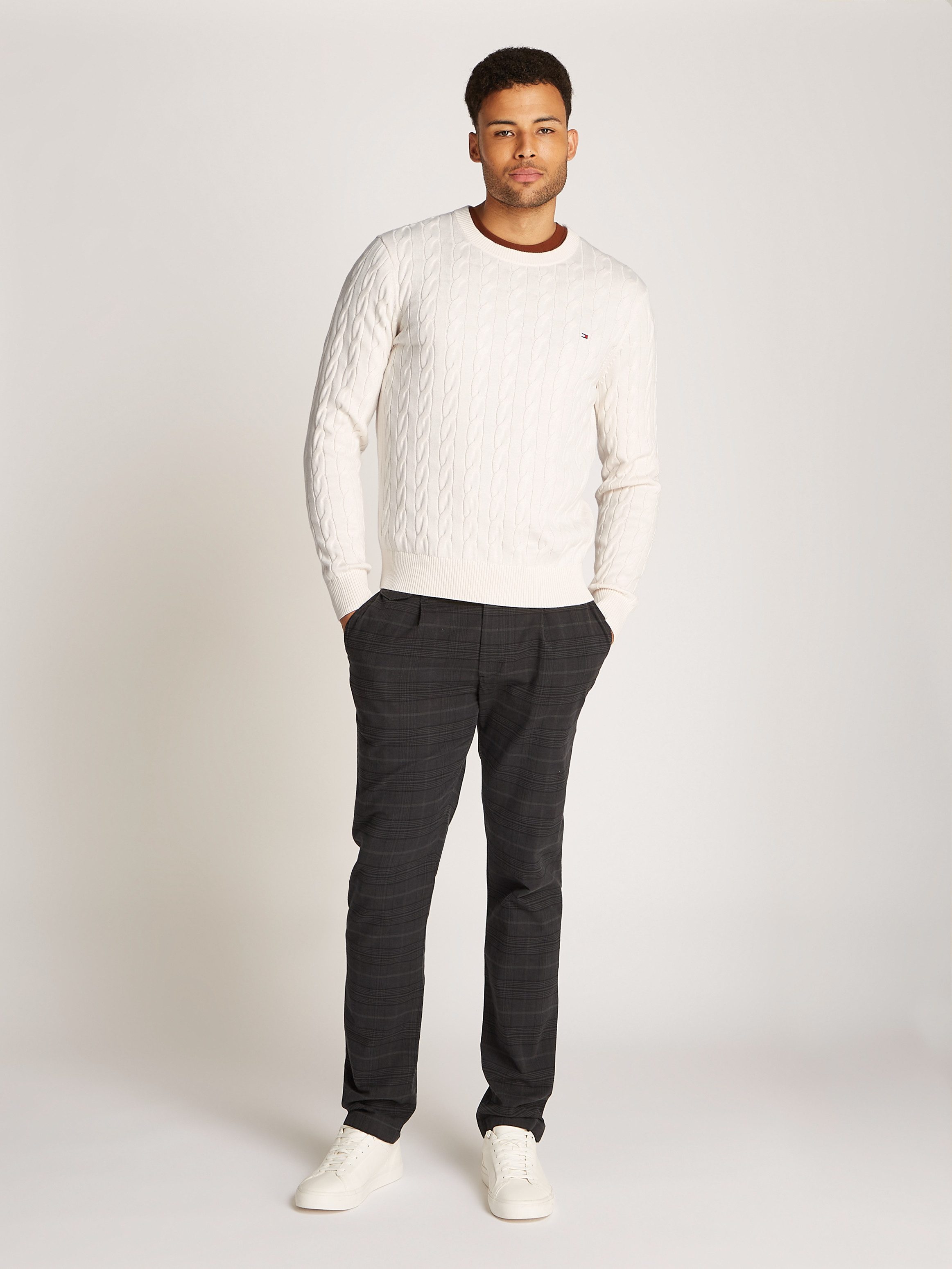 Tommy Hilfiger Gebreide trui CLASSIC CABLE CREW NECK