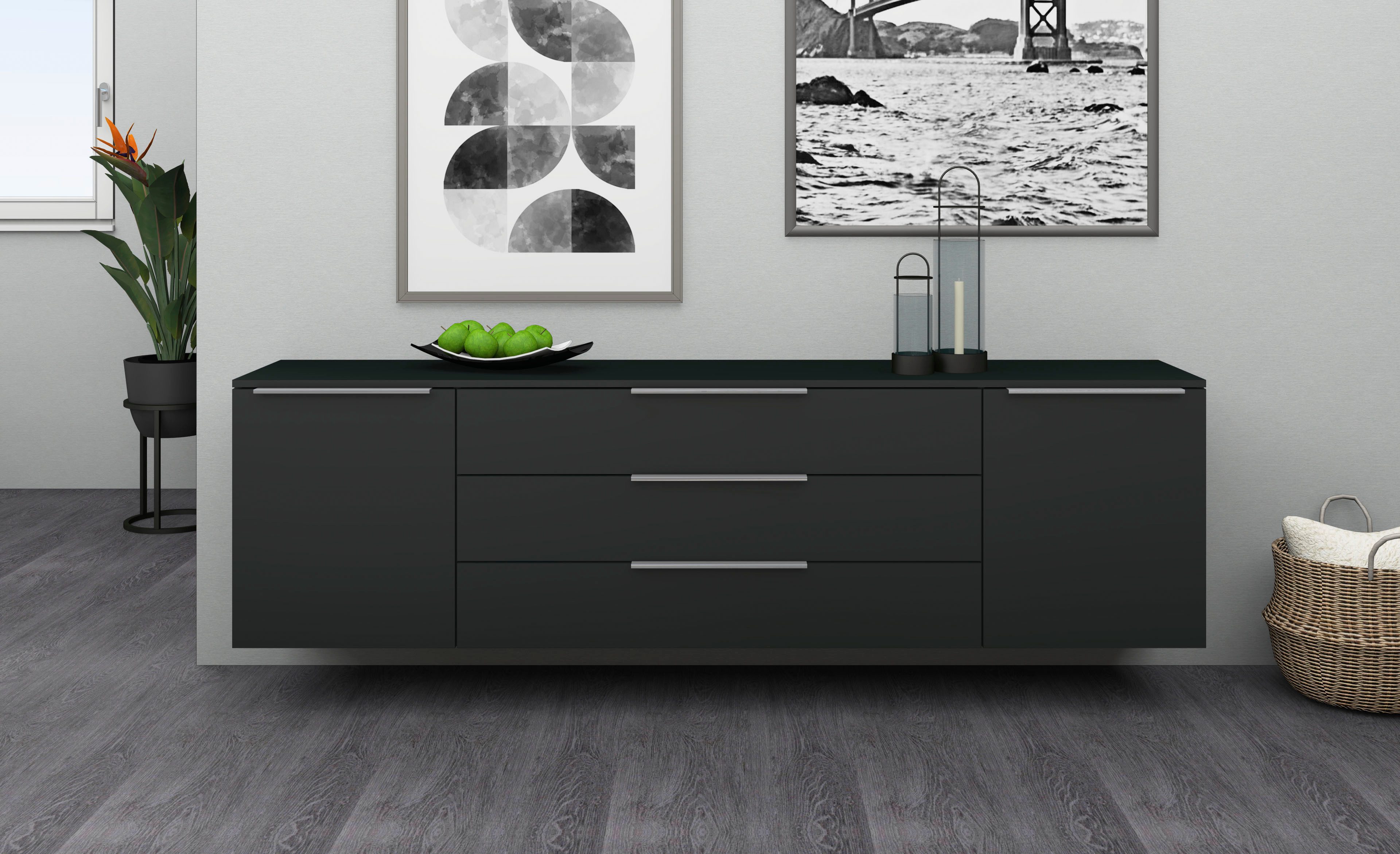 borchardt Möbel Dressoir Oliva Breedte 166 of 200 cm