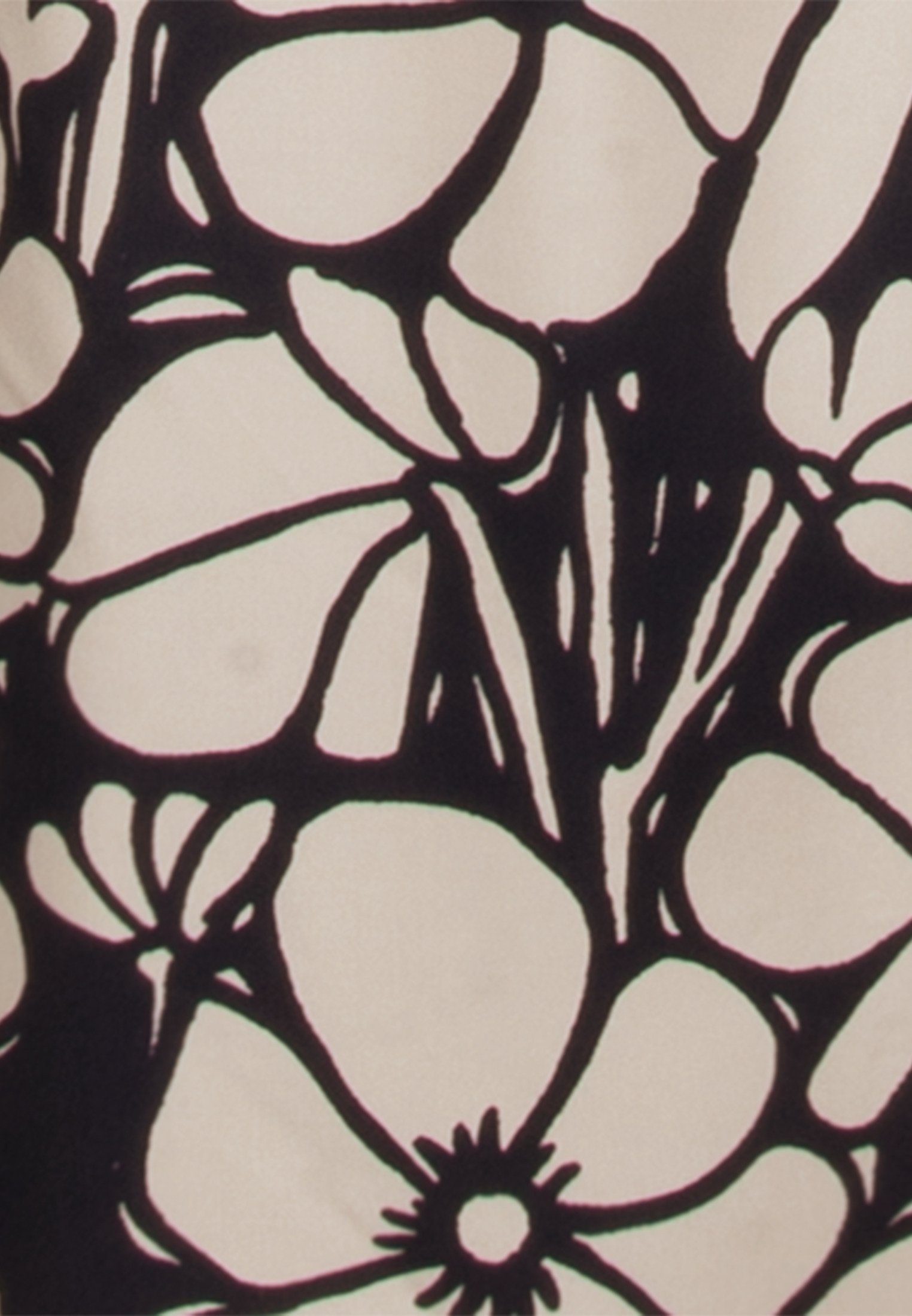 seidensticker Zomerjurk Zwarte roos 3 4-mouwen ronde hals in bloemmotief