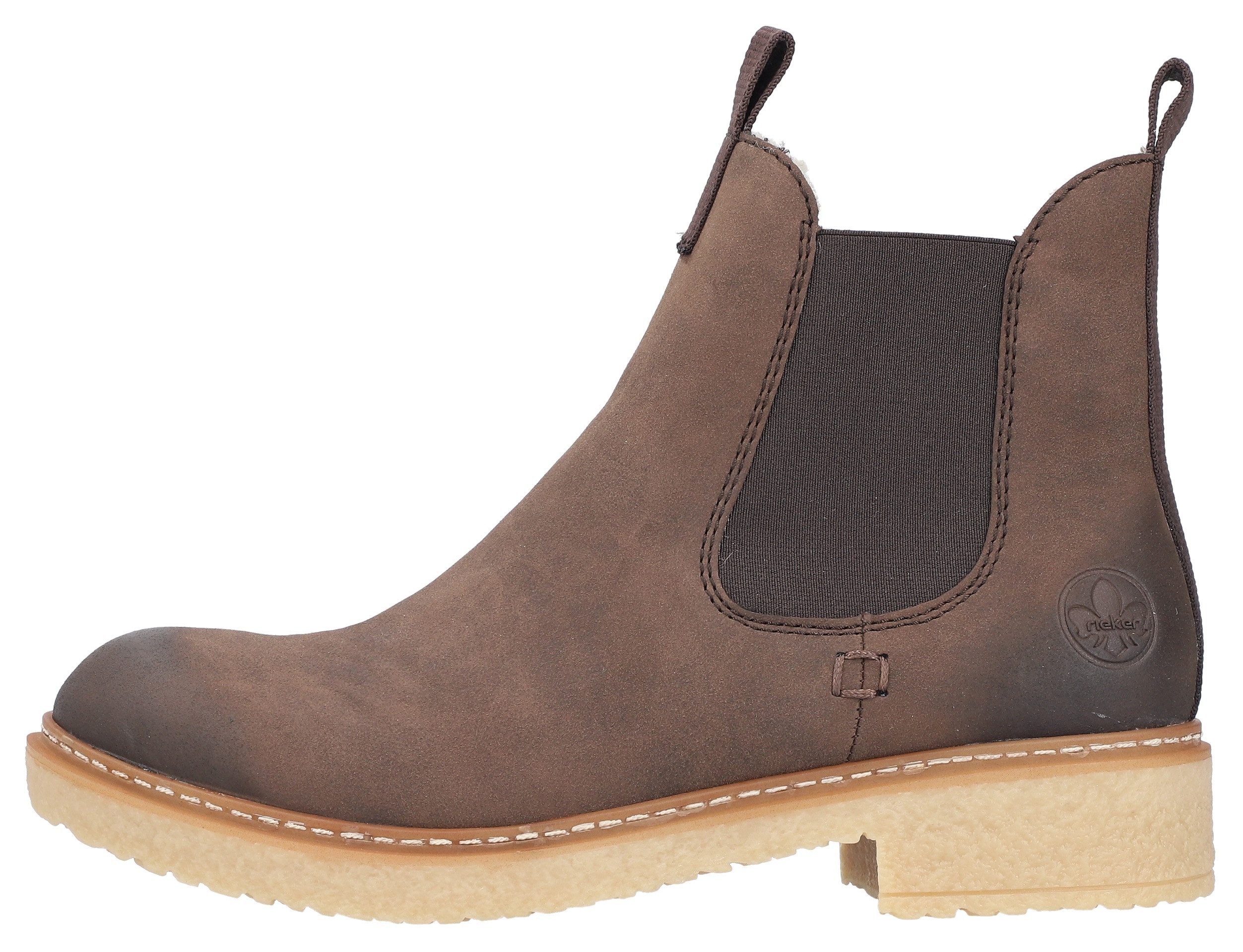 Rieker Winterlaarsjes chelseaboots used-look met binnenrits en stretchinzet