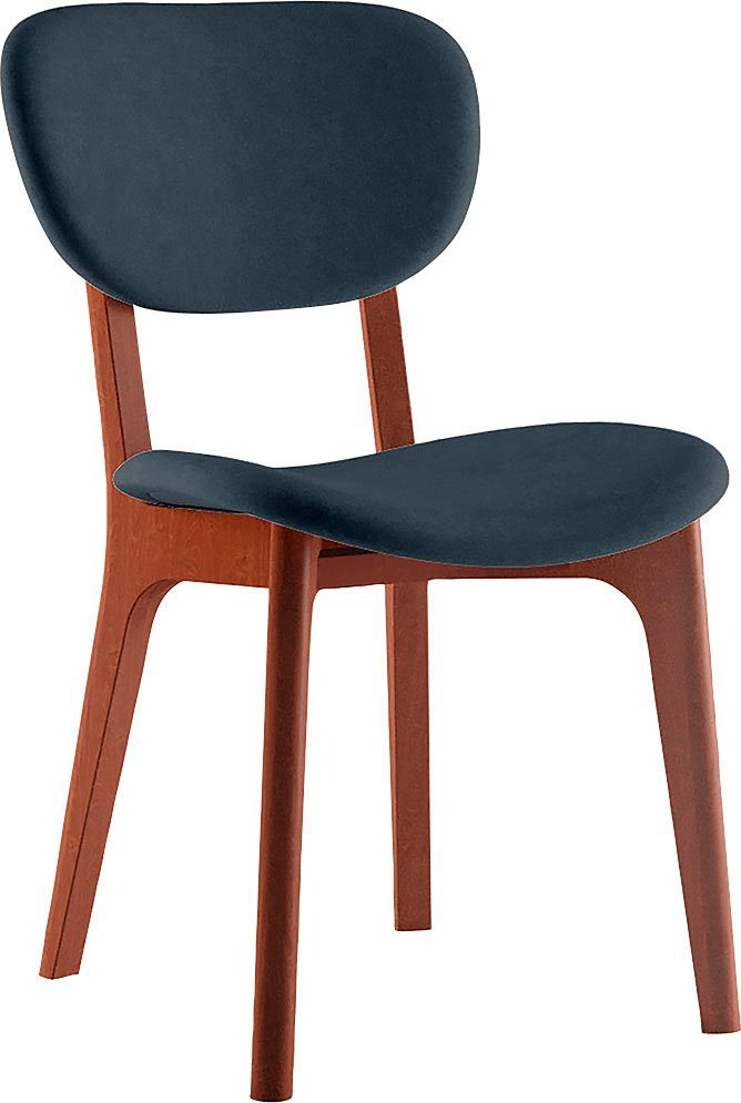 INOSIGN Stoel COZY Made in Italy Frame in beuken, kersen- of notenhout, massief hout, designstoel (set, 2 stuks)