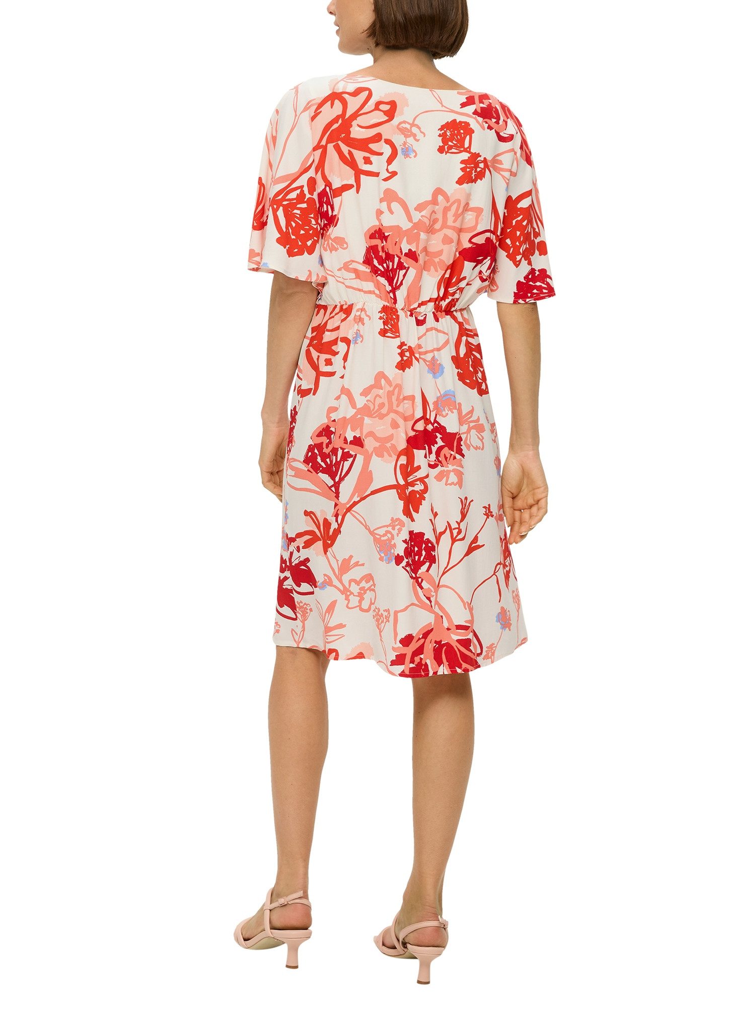s.Oliver BLACK LABEL Midi-jurk met print all-over