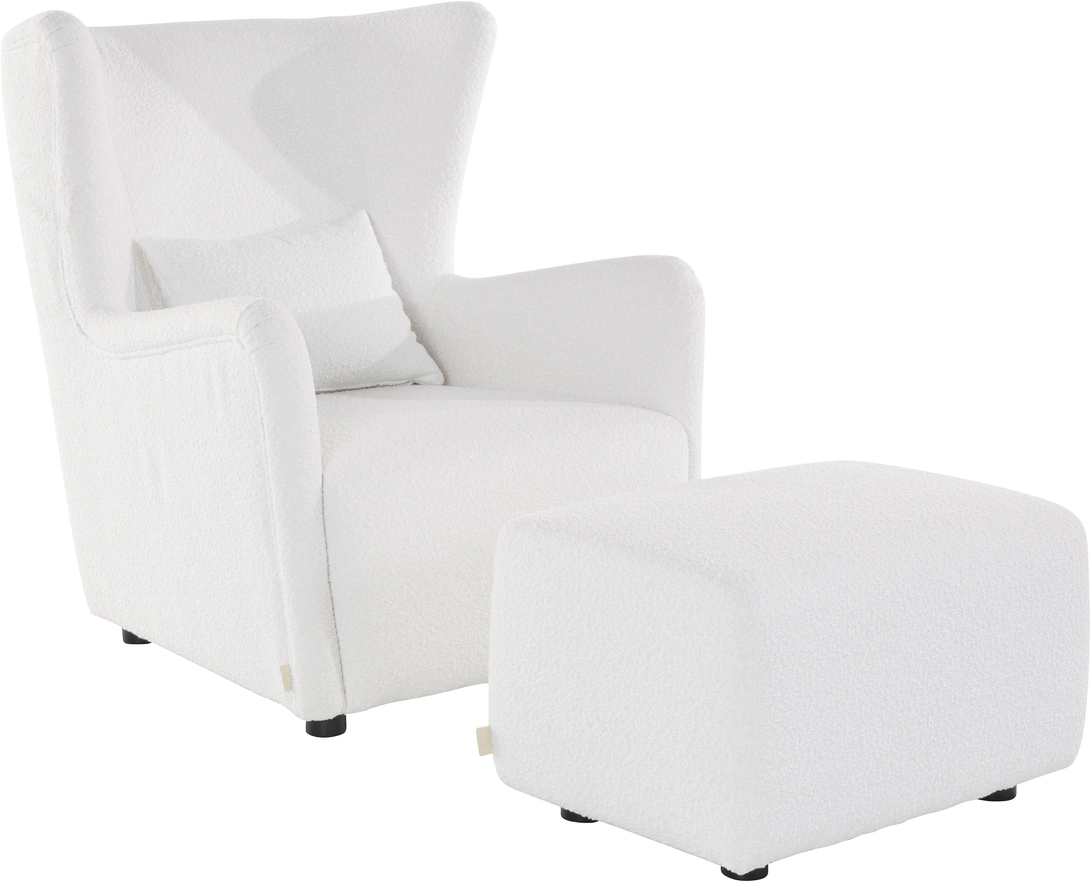 LeGer Home by Lena Gercke Oorfauteuil Levke Stoel naar keuze met of zonder hocker