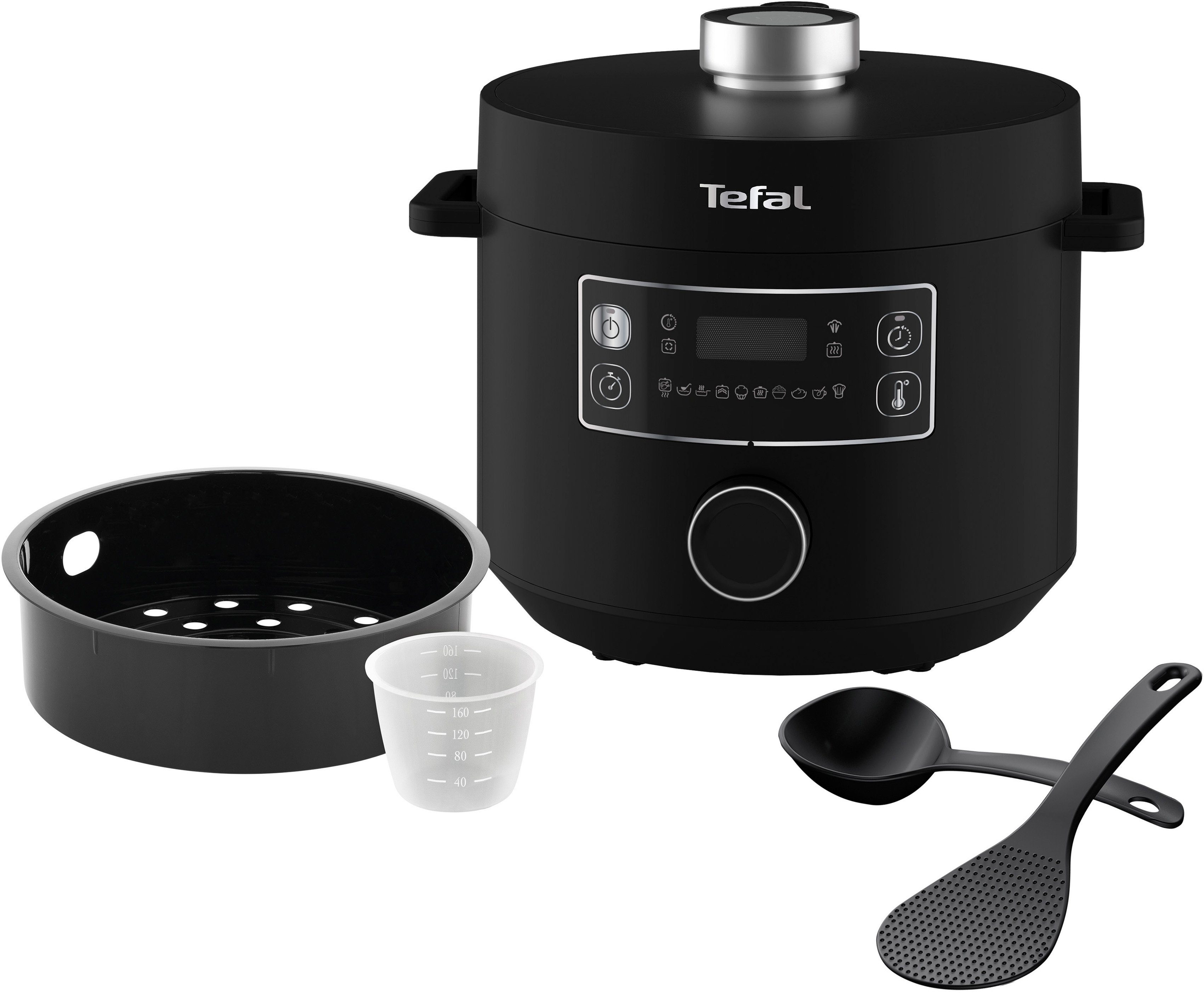 Tefal Multi-cooker CY7548 Turbo Cuisine elektrische snelkookpan, 10 automatische programma’s, veelzijdig