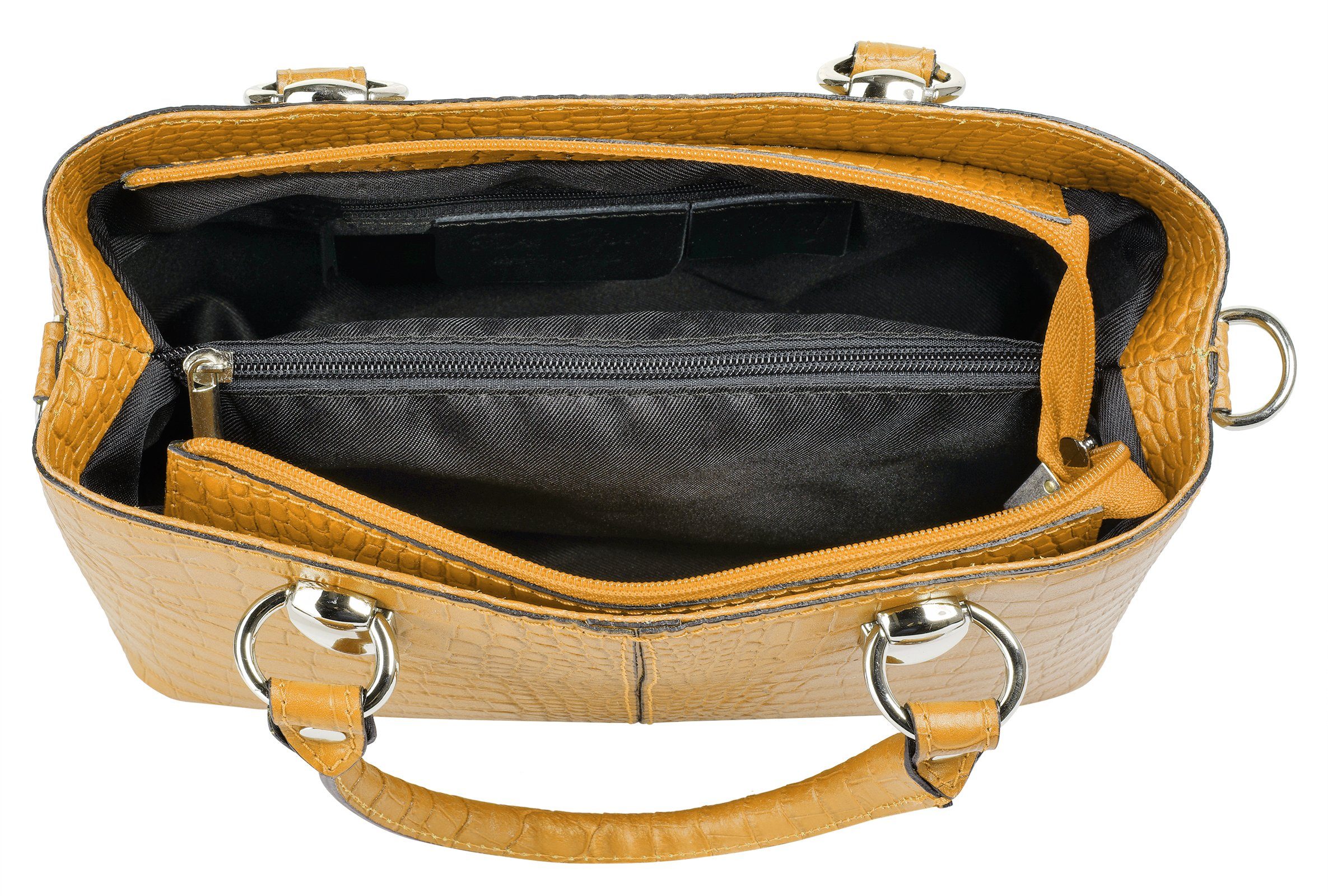 Cluty Schoudertas echt leer, made in italy