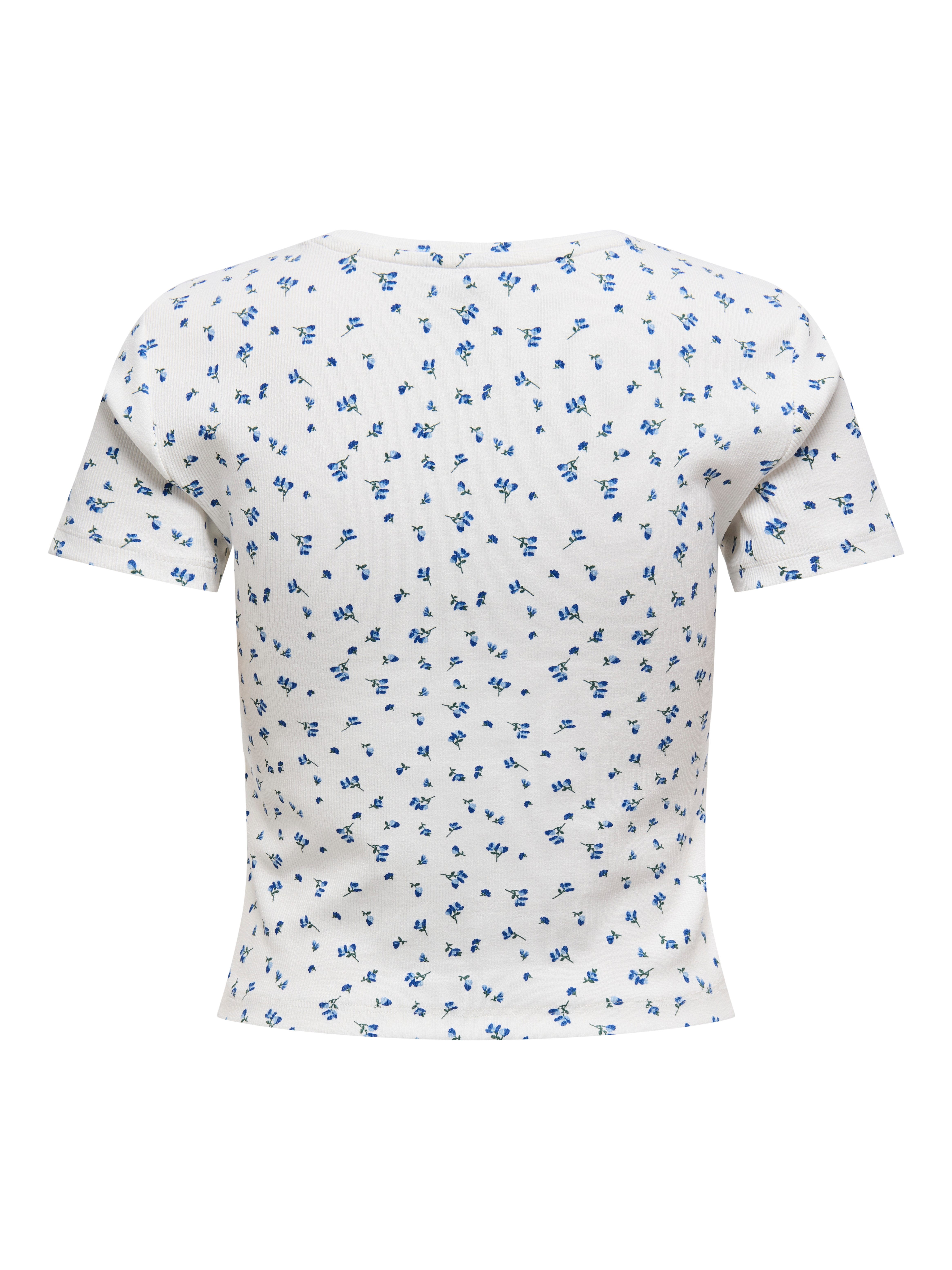 Only Shirt met korte mouwen ONLFENJA LIFE SS AOP TOP JRS NOOS