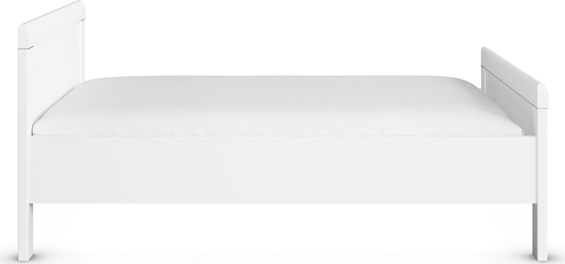 rauch Bed Eenpersoons Stollenbed EVELYN in comfortabele hoogte van houtmateriaal in elegante stijl made in germany
