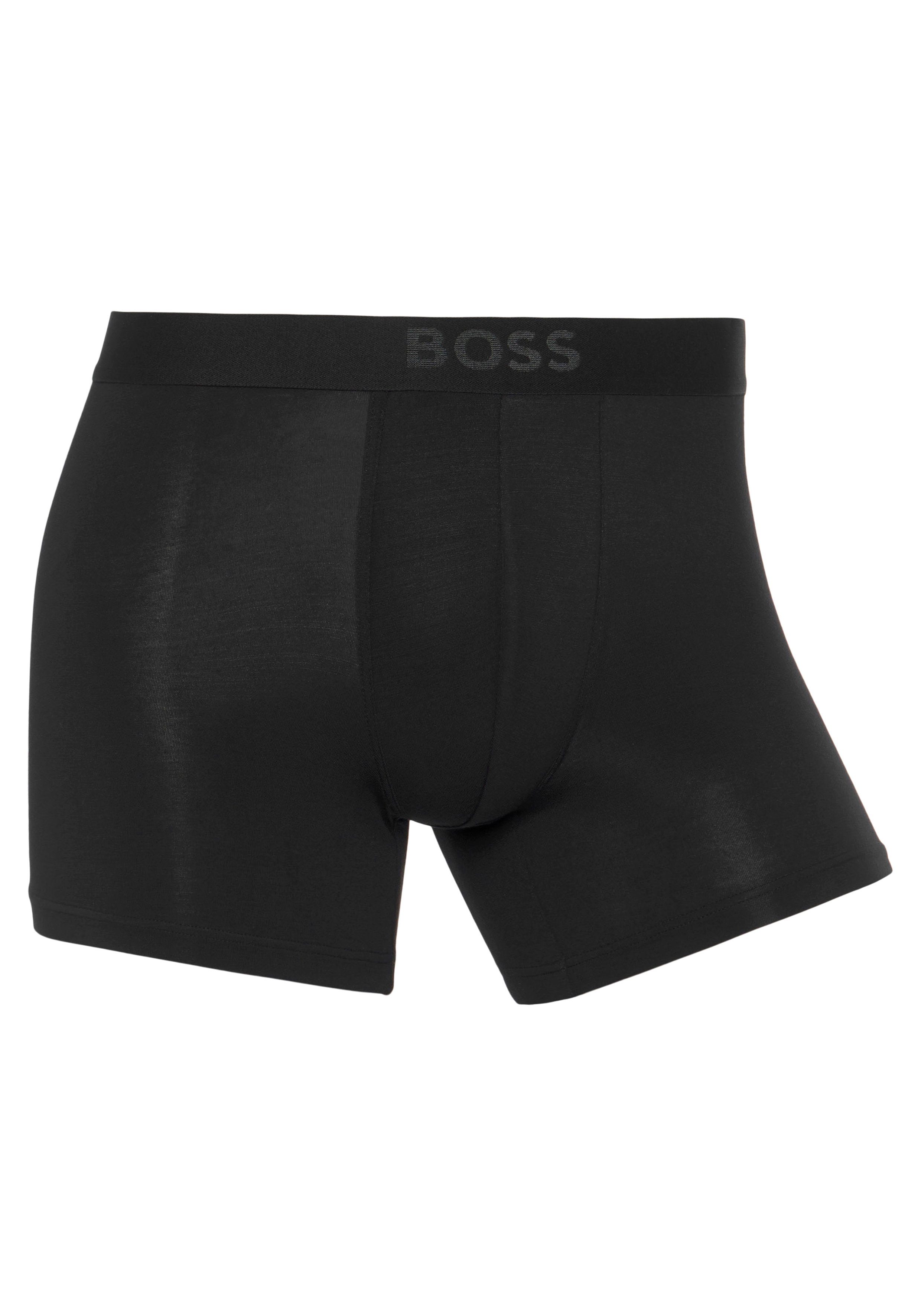 BOSS Boxershort BoxerBr 2P UltraSoft met tonale boss logo-elastisch tailleband (2 stuks, Set van 2)