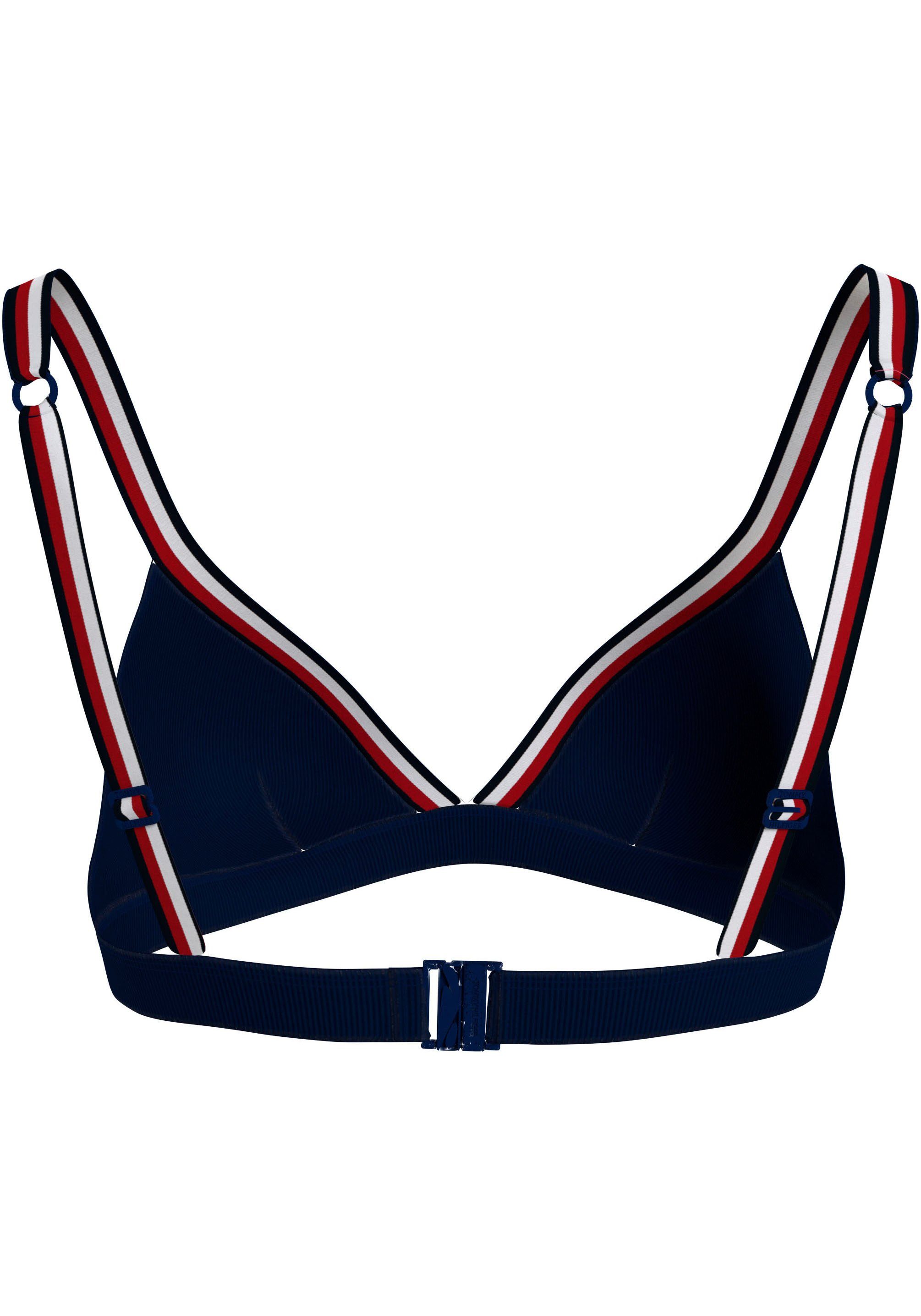 Tommy Hilfiger Swimwear Triangel-bikinitop TRIANGLE RP met ribstructuur