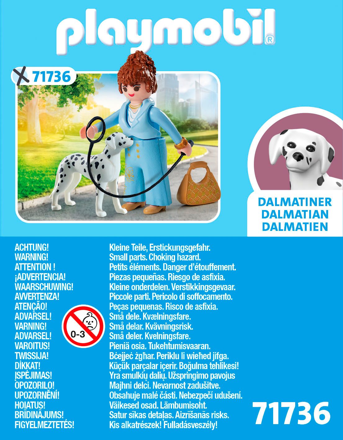 Playmobil® Constructie-speelset Managerin mit Dalmatiner (71736), Playmobil My Life (8-delig)