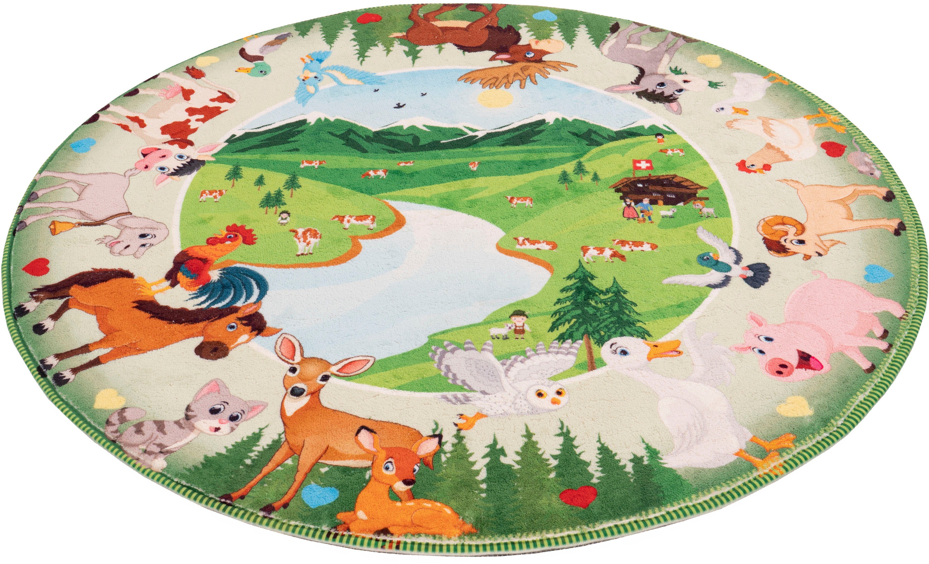 Obsession Kindervloerkleed My Juno 476 Speelkleed, motief dieren, kinderkamer
