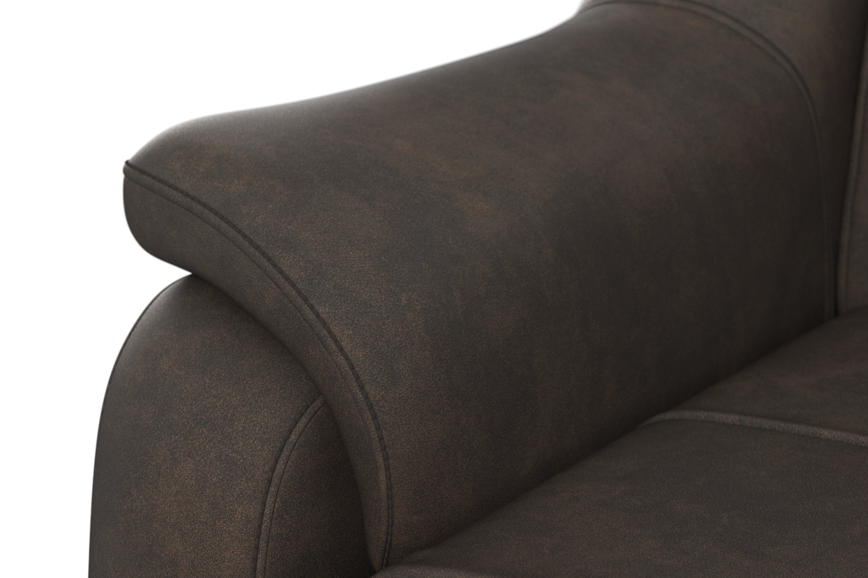sit&more Hoekbank Freetown L-vorm met verstelbare hoofdsteun en comfortabele binnenvering