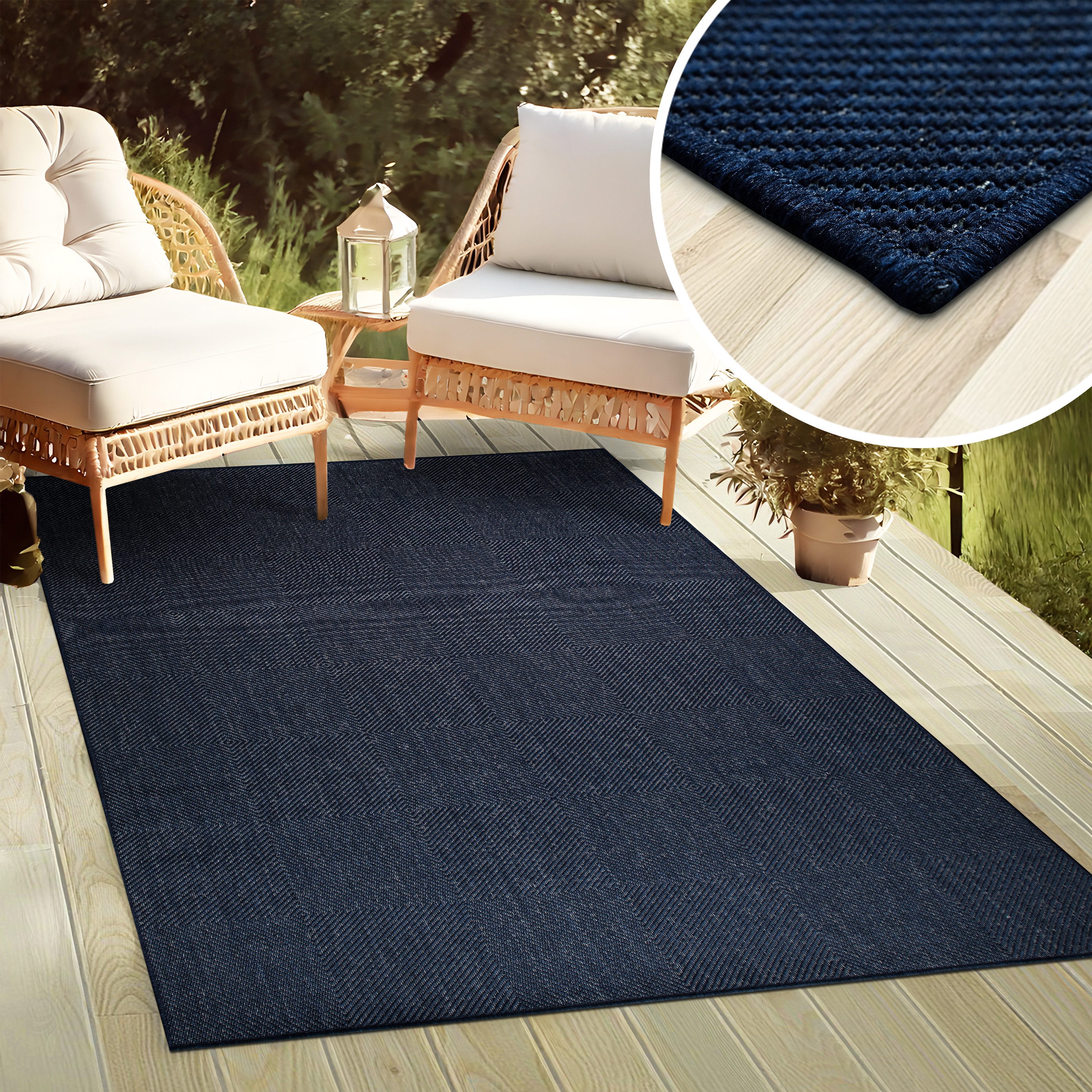 my home Vloerkleed Anna, auch als Läufer erhältlich Geschikt voor binnen en buiten, sisal-look, weerbestendig & uv-bestendig