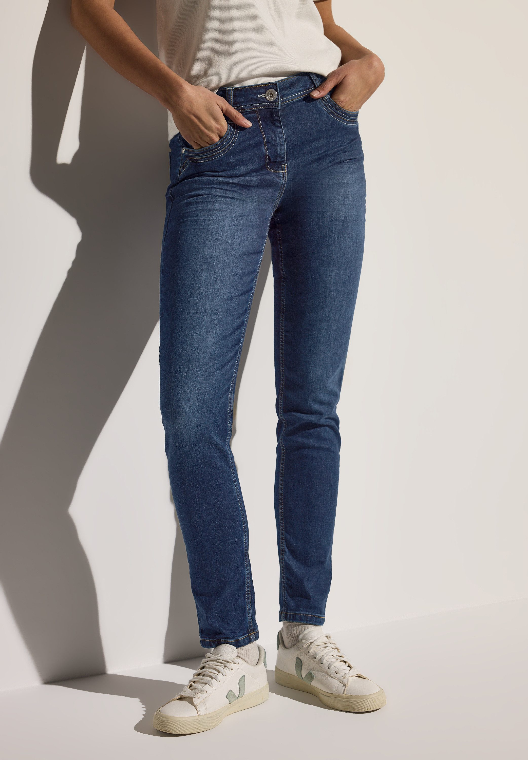 Cecil Slim fit jeans Stijl Toronto in five-pocketsstijl