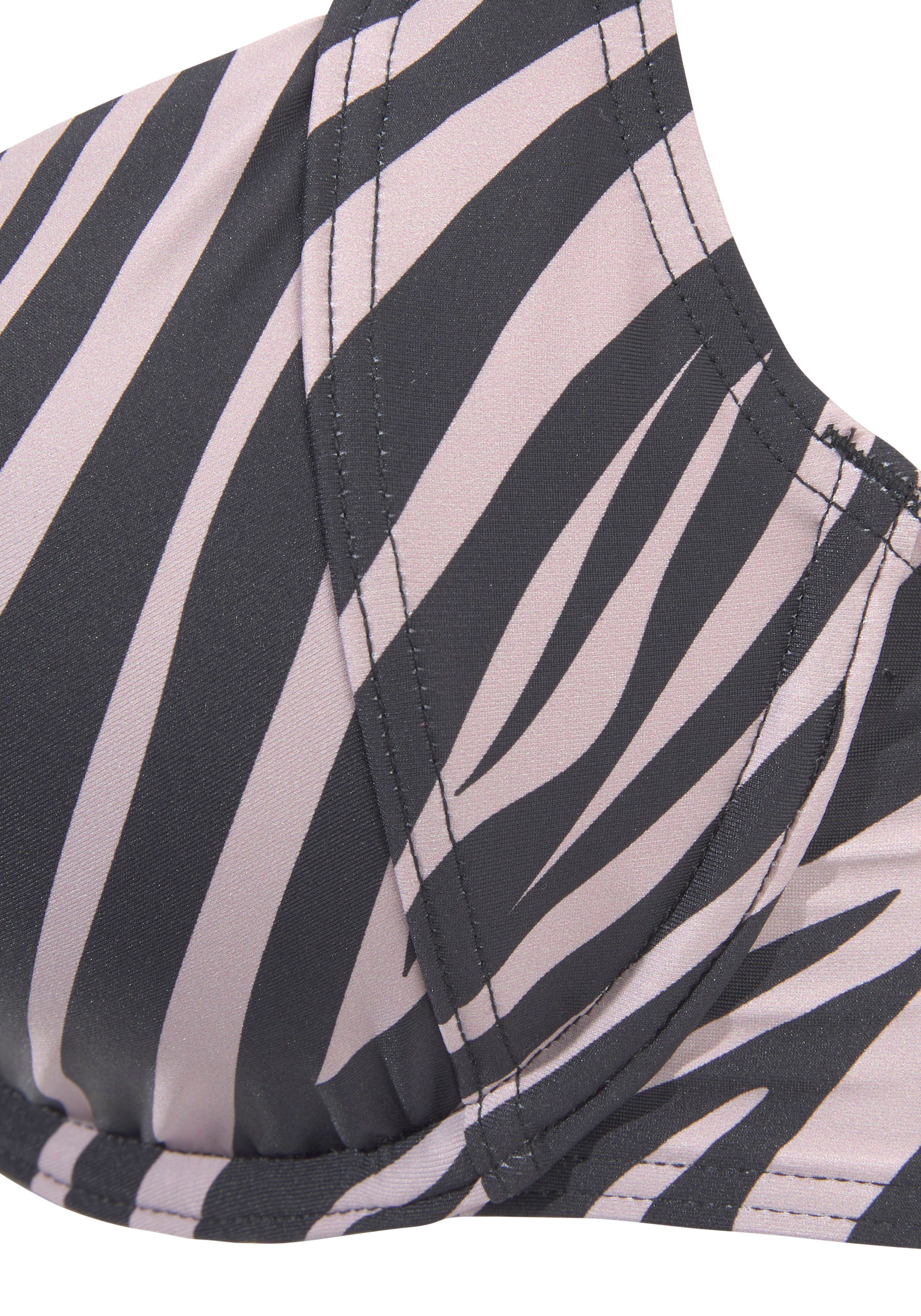 Lascana Bikinitop met beugels Kaa in animaldesign