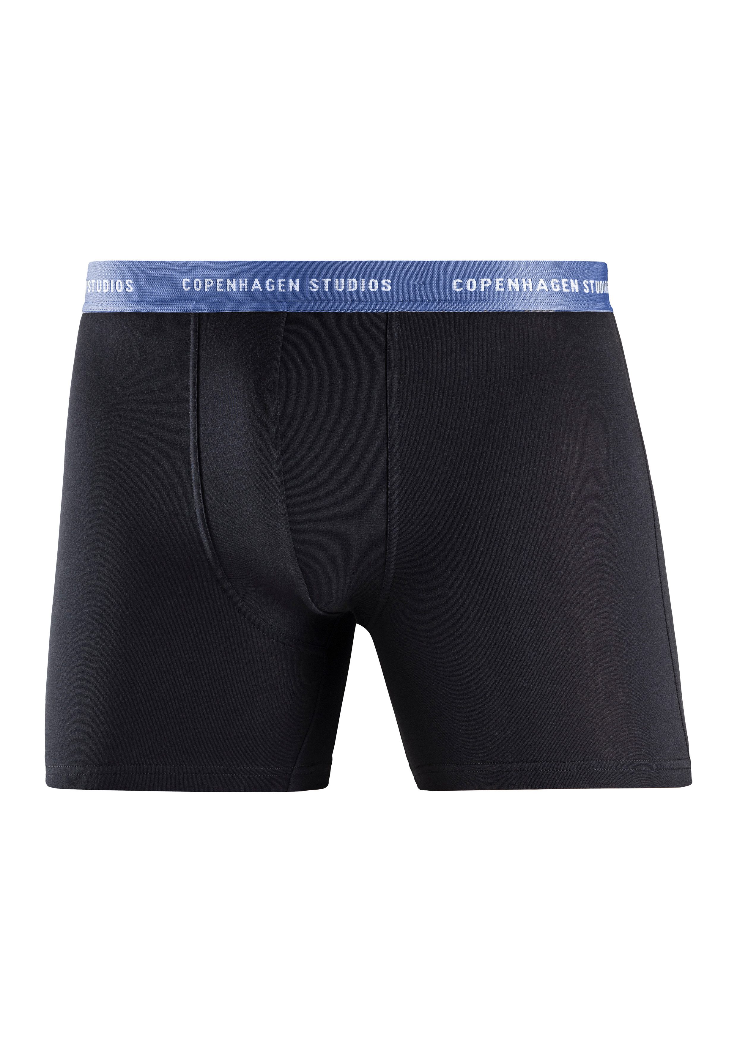 Copenhagen Studios Lange boxershort Boxershorts voor heren met langere pijpen en logo-tailleband (3 stuks)
