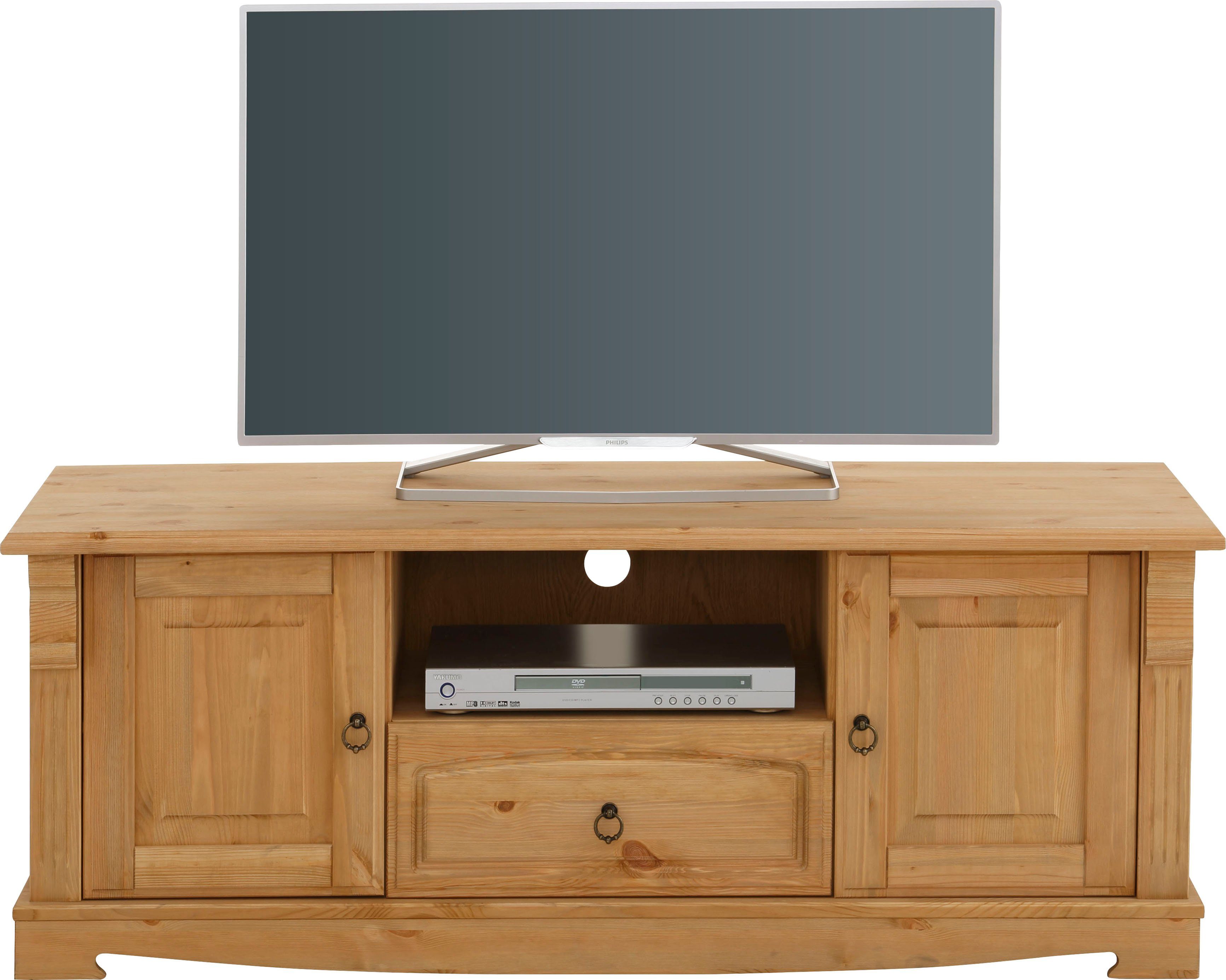 Home affaire Tv-meubel ANNA Breedte 140 cm, 2 deuren, met 1 lade, van massief grenen, FSC®