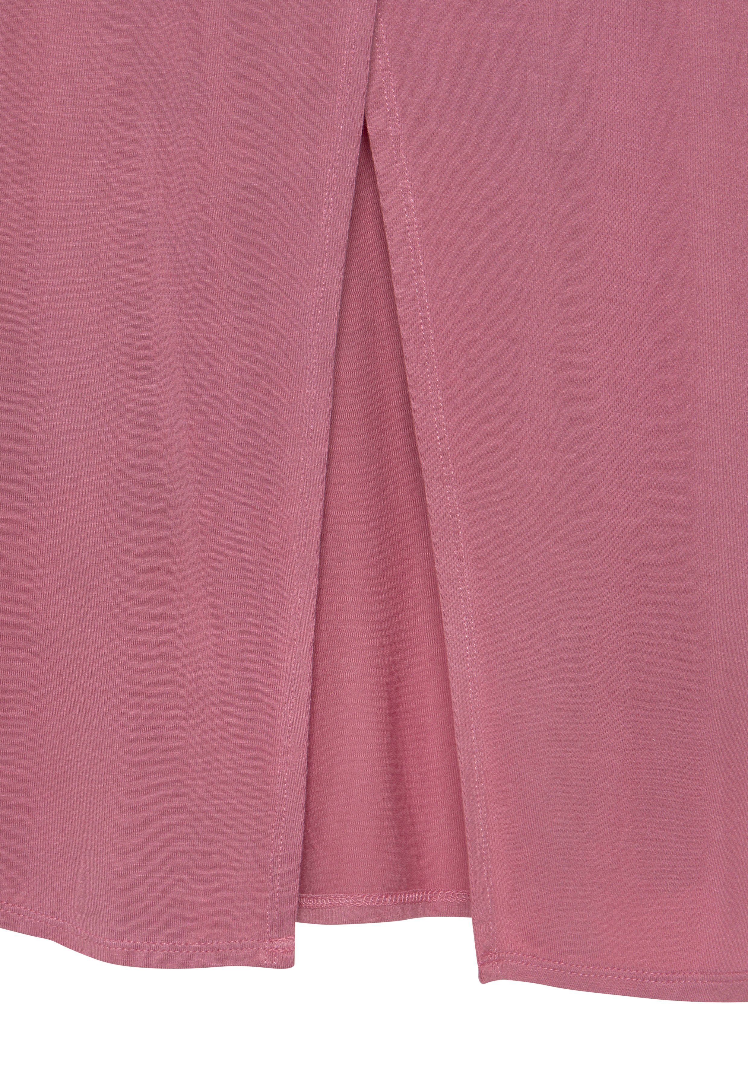 Lascana Shirt met 3 4 mouwen Met modieuze split aan de achterkant