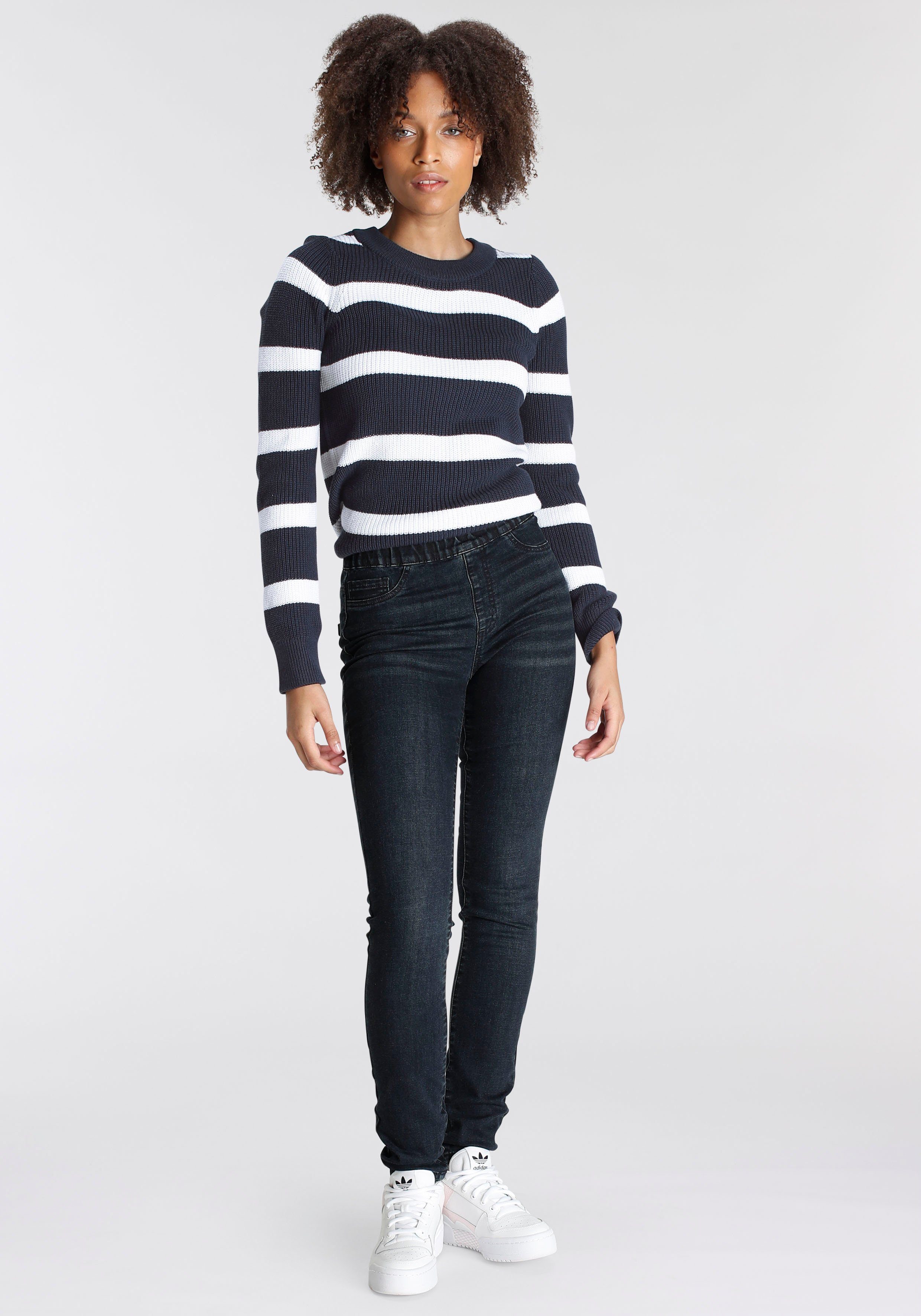 Arizona Jeggings Met een licht thermo effect extra-strak gesneden, hoge taille, met muntzakje