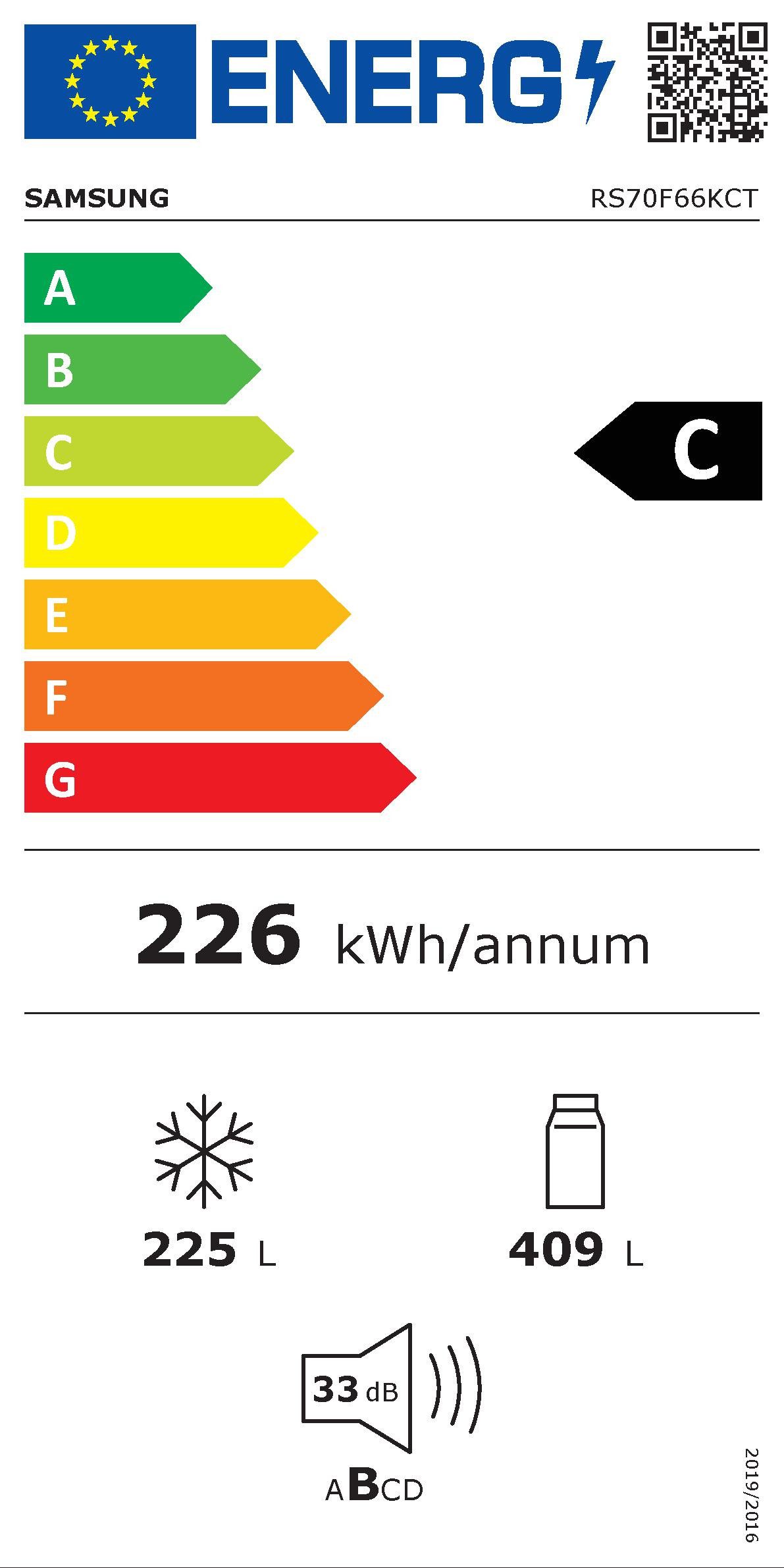 Samsung Side-by-side RS70F66KCTEF
