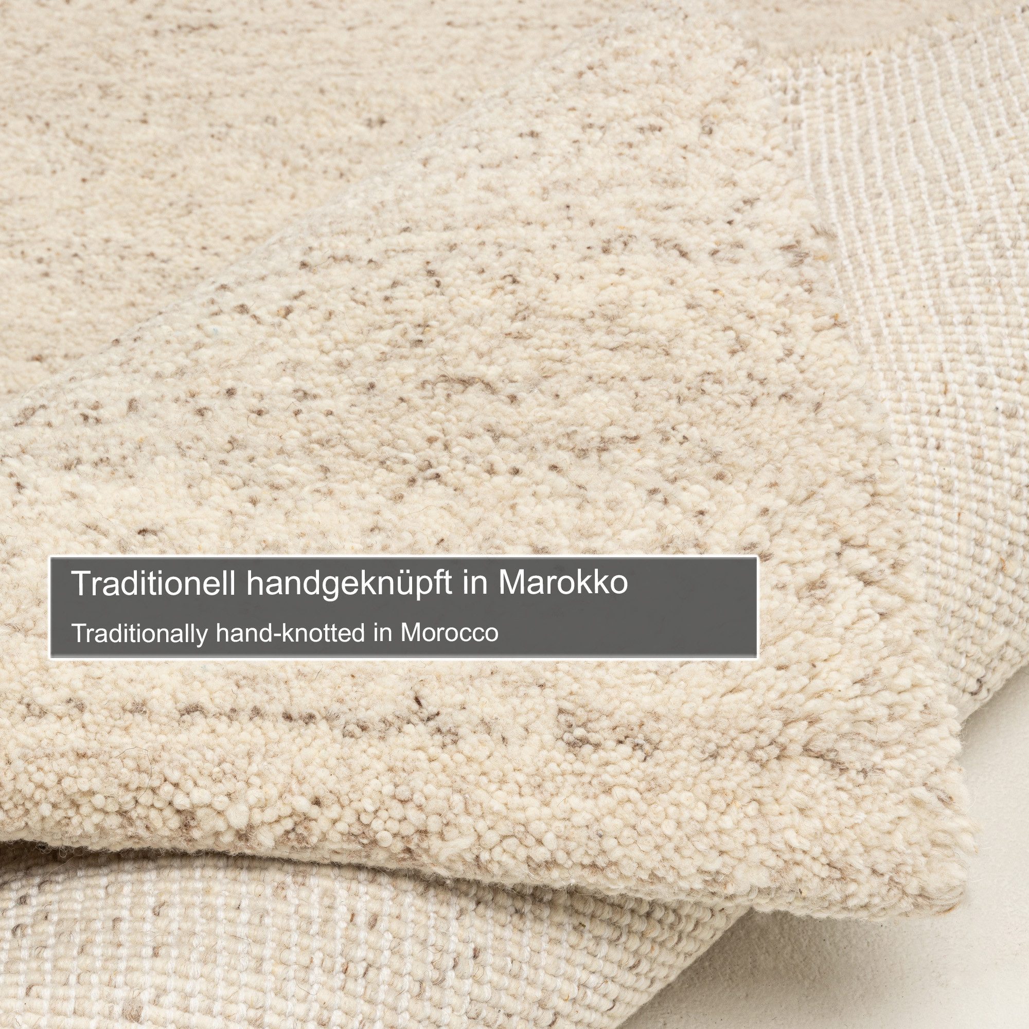 THEKO Set slaapkamerkleedjes Taza Royal Loperset, echte berber uit Marokko, zuiver scheerwol, met de hand geknoopt